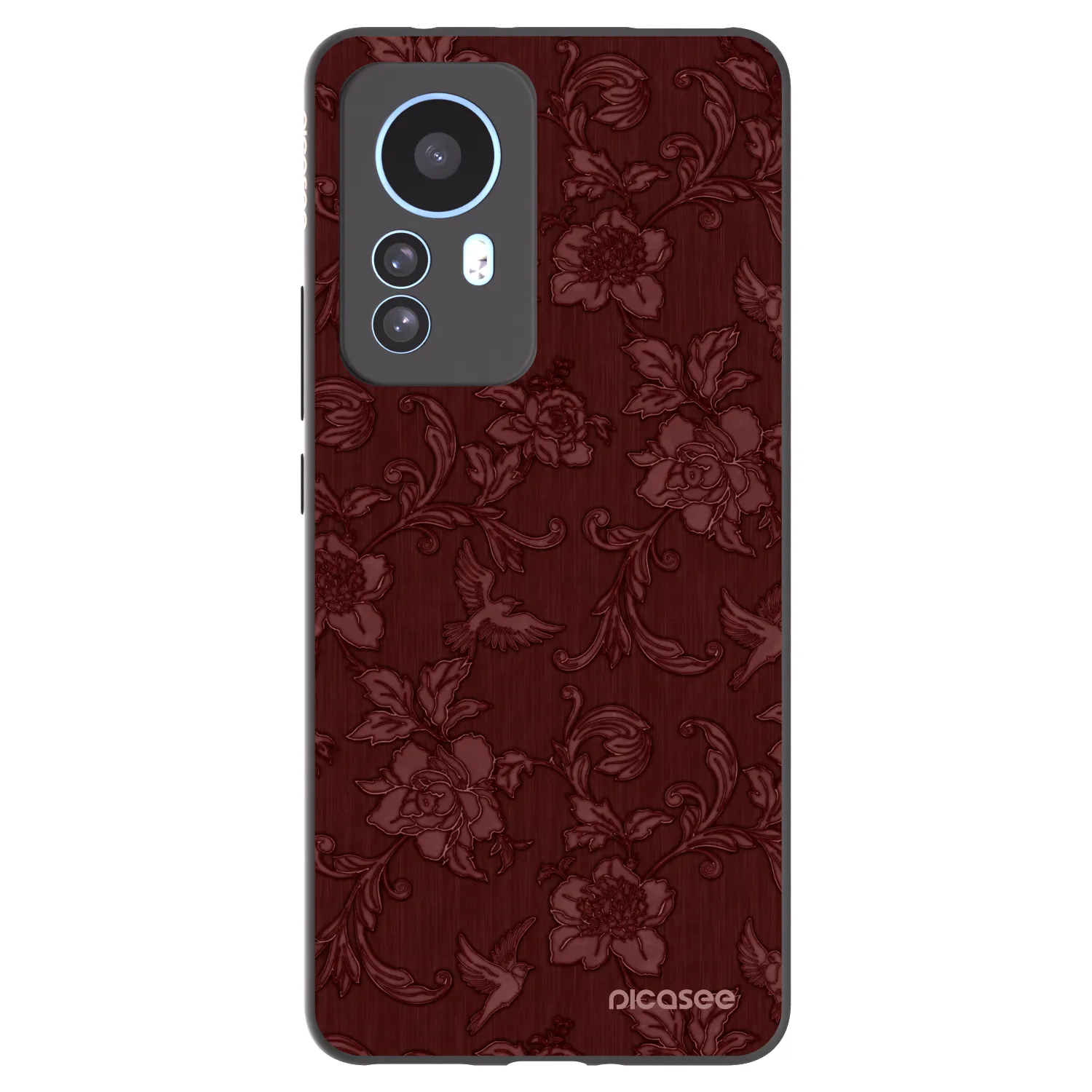 Picasee silikónový čierny obal pre Xiaomi 12T Pro - Red Elegance