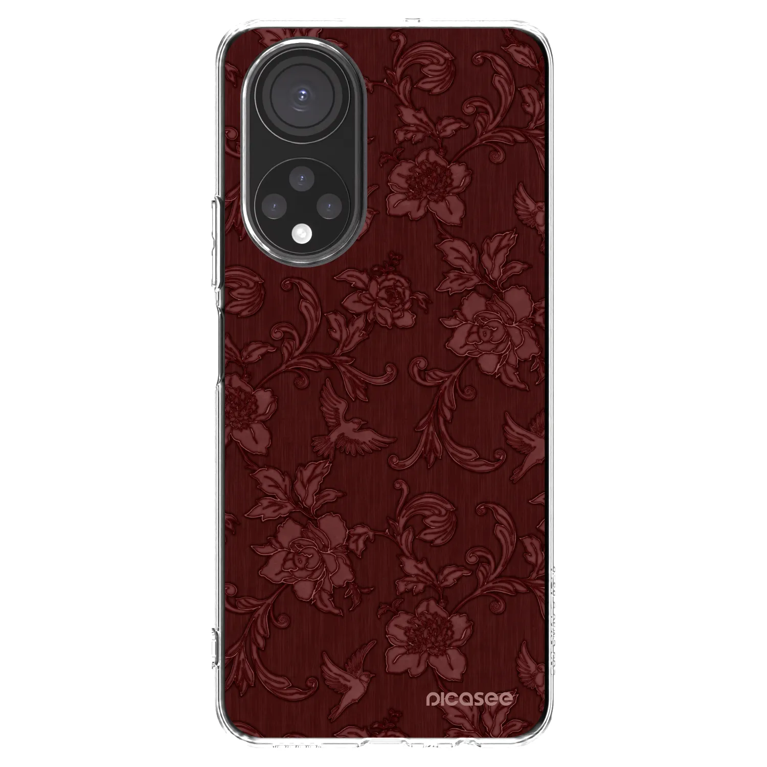 Picasee silikónový prehľadný obal pre Honor X7 - Red Elegance