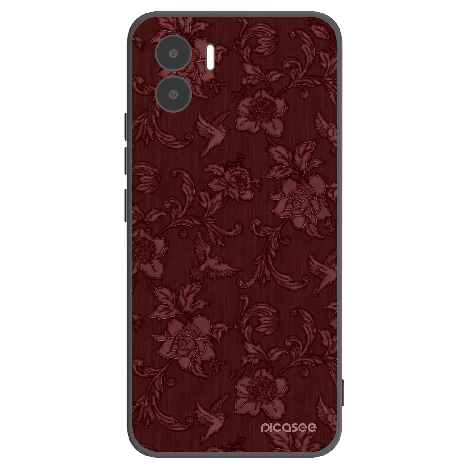 Picasee silikónový čierny obal pre Xiaomi Redmi A1 - Red Elegance