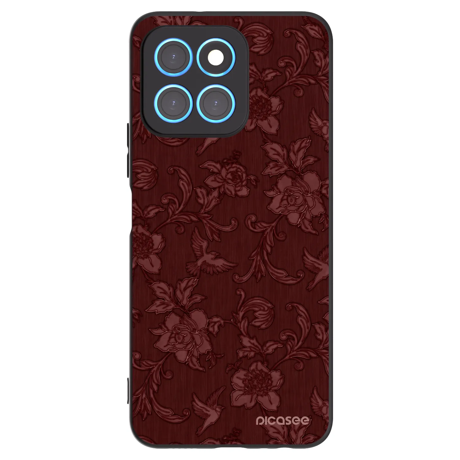 Picasee silikónový čierny obal pre Honor X6 - Red Elegance