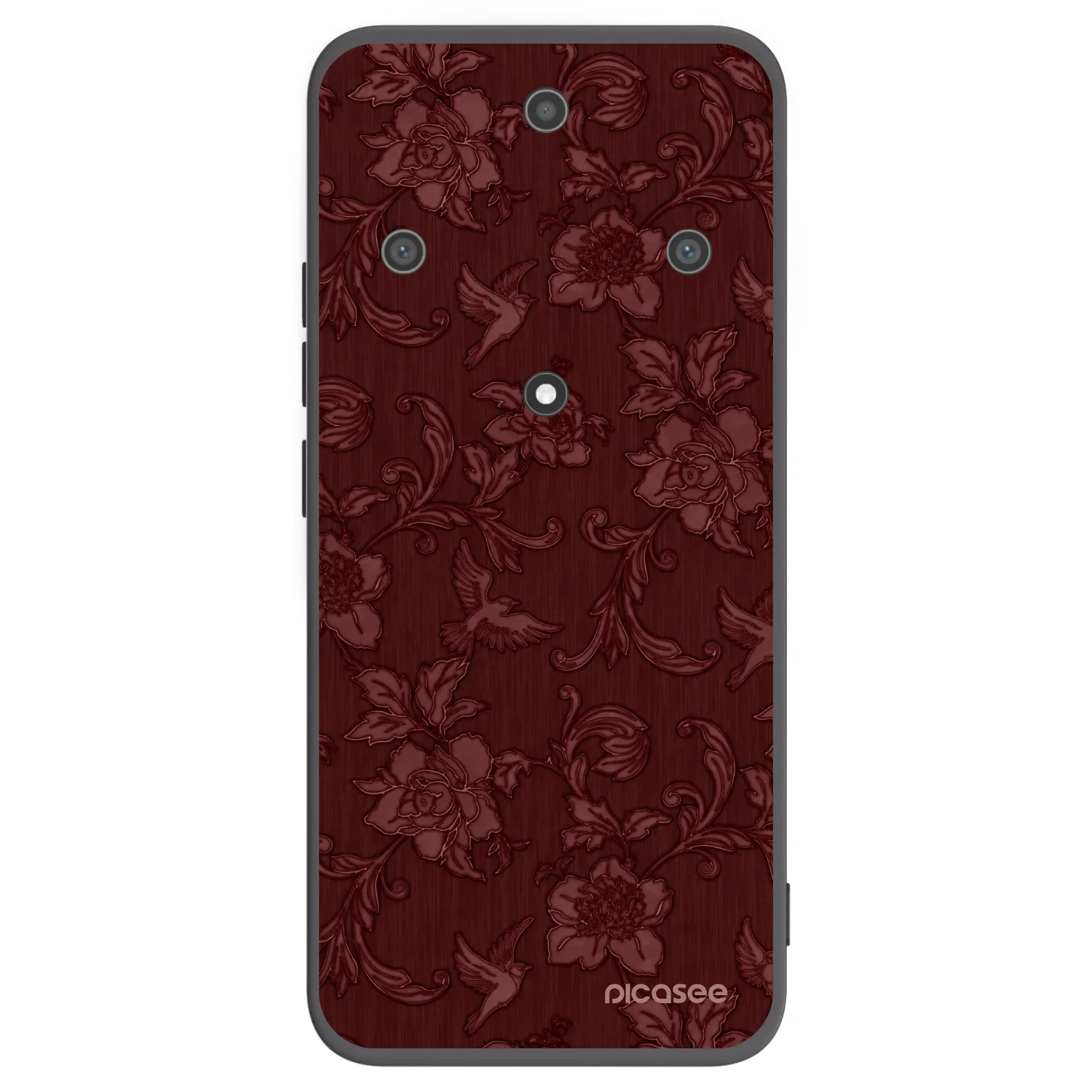 Picasee silikónový čierny obal pre Honor Magic5 Lite 5G - Red Elegance
