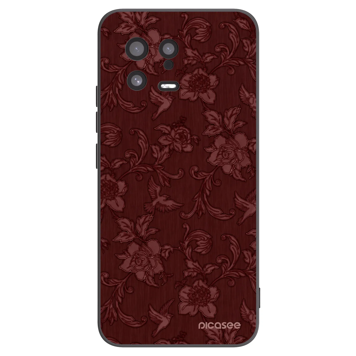Picasee silikónový čierny obal pre Xiaomi 13 - Red Elegance