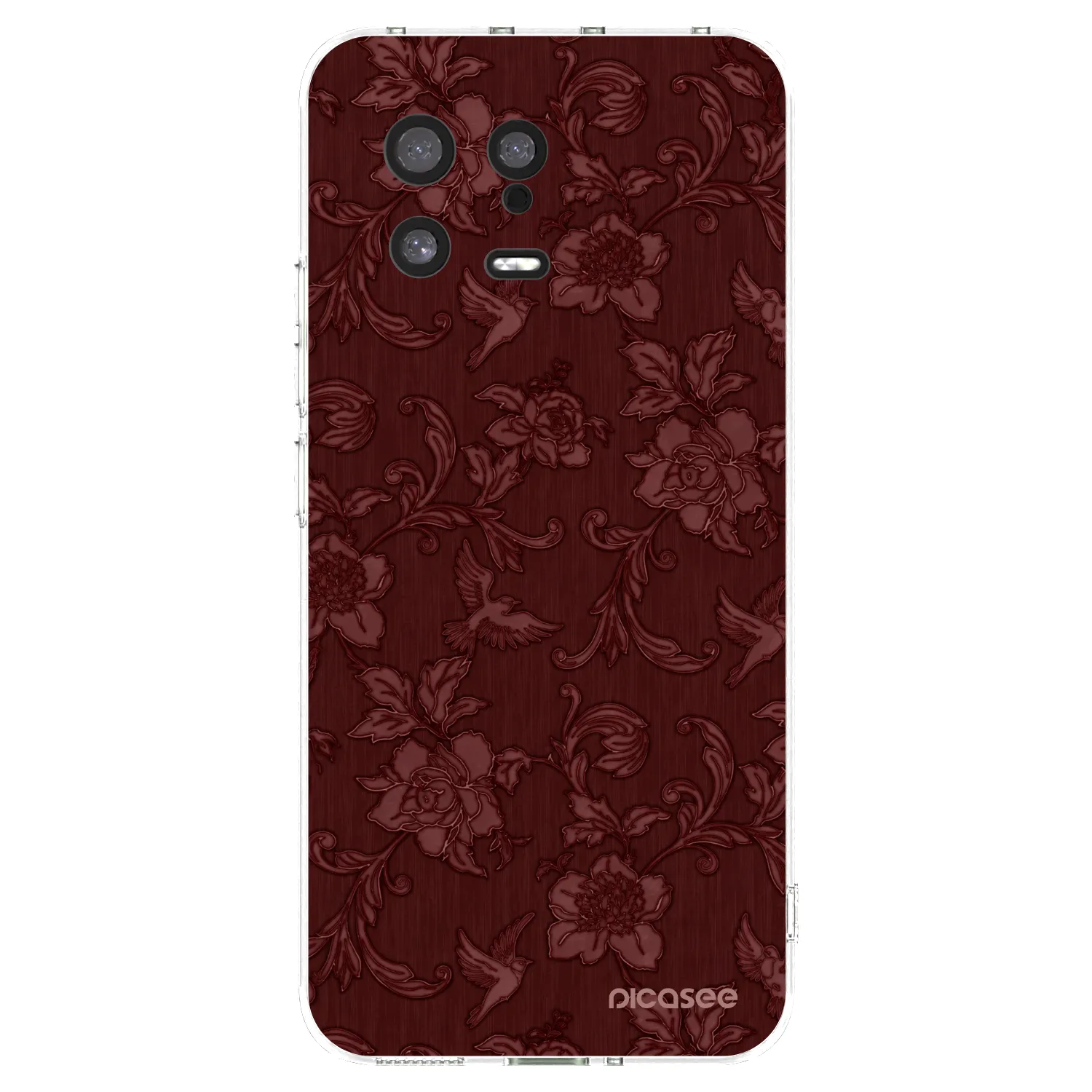 Picasee silikónový prehľadný obal pre Xiaomi 13 - Red Elegance