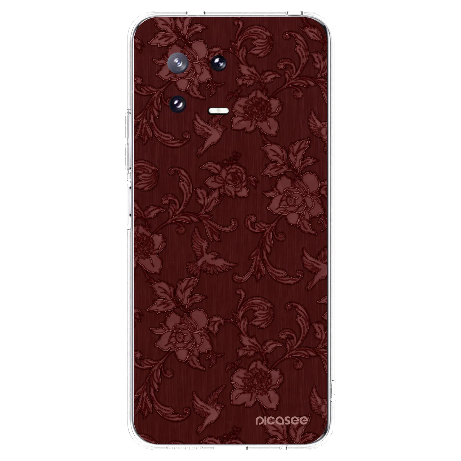 Picasee silikónový prehľadný obal pre Xiaomi 13 Pro - Red Elegance