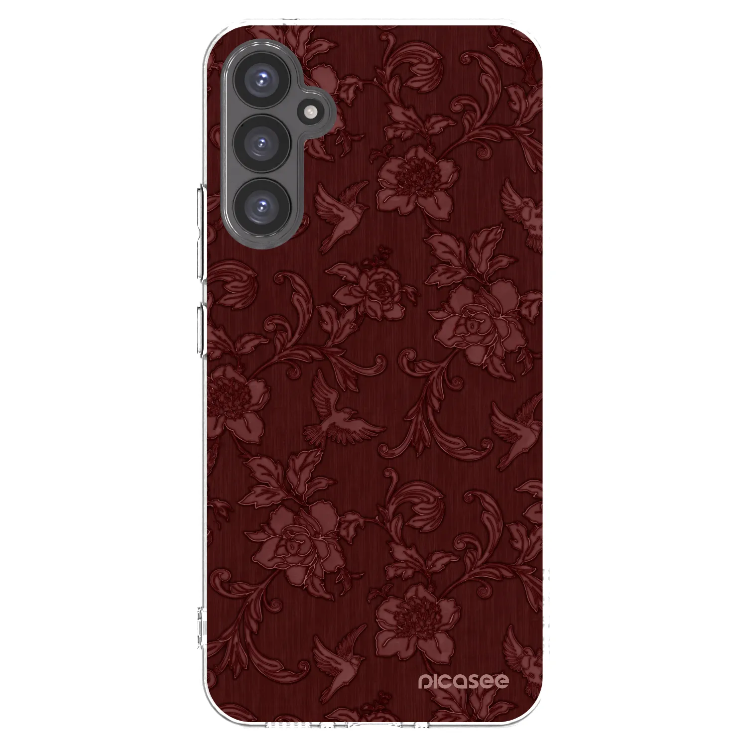 Picasee silikónový prehľadný obal pre Samsung Galaxy A34 5G A346B - Red Elegance