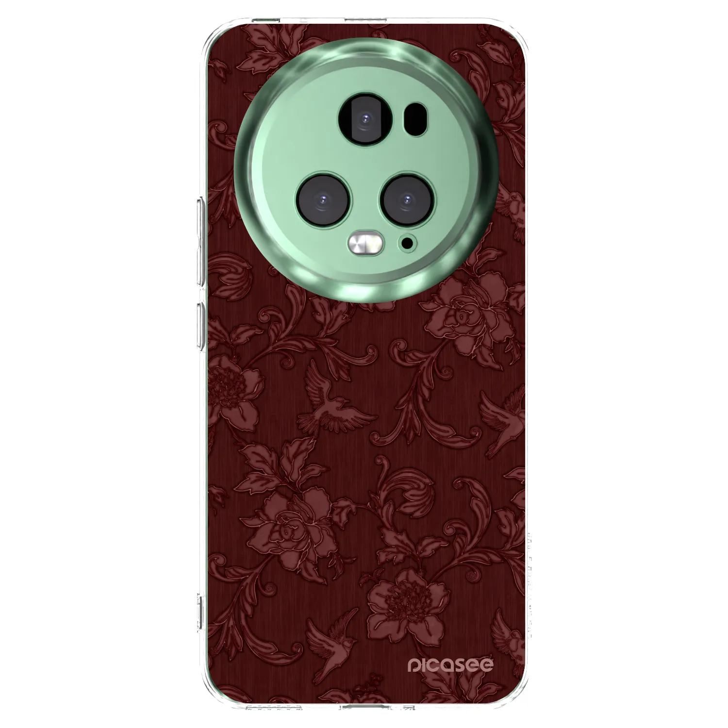 Picasee silikónový prehľadný obal pre Honor Magic5 Pro - Red Elegance