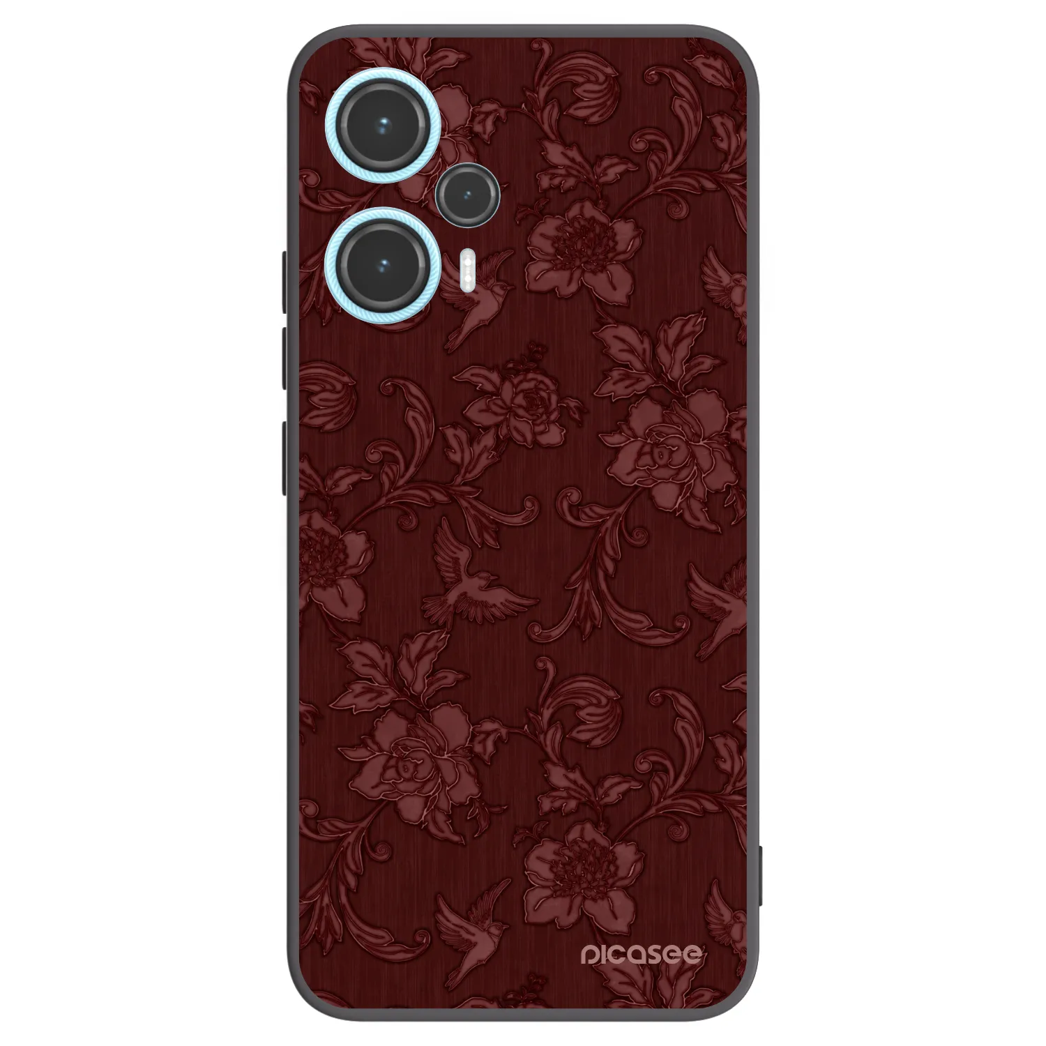 Picasee silikónový čierny obal pre Xiaomi Poco F5 - Red Elegance