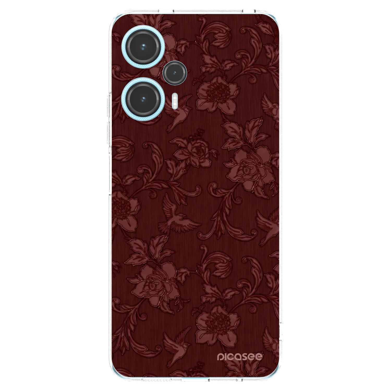 Picasee silikónový prehľadný obal pre Xiaomi Poco F5 - Red Elegance