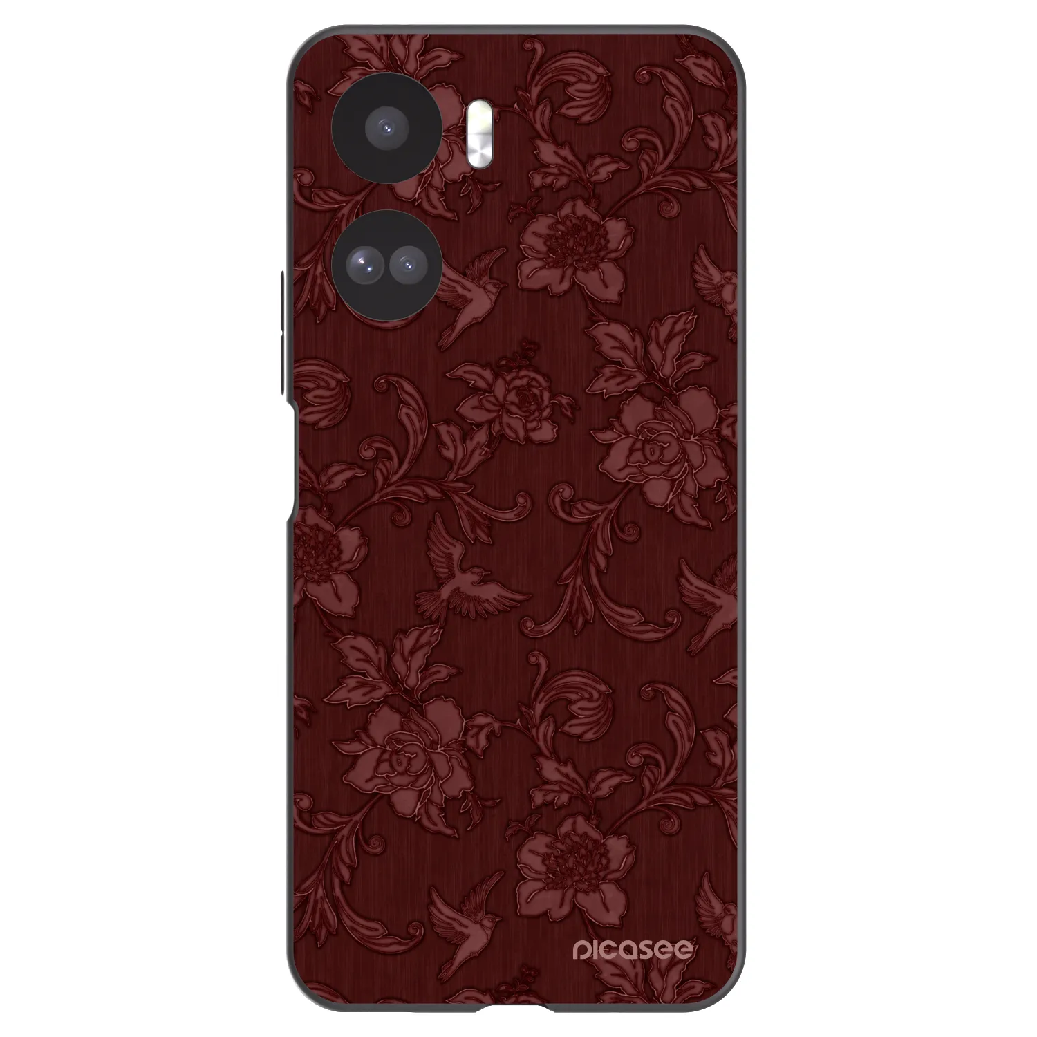 Picasee silikónový čierny obal pre Honor 90 Lite 5G - Red Elegance