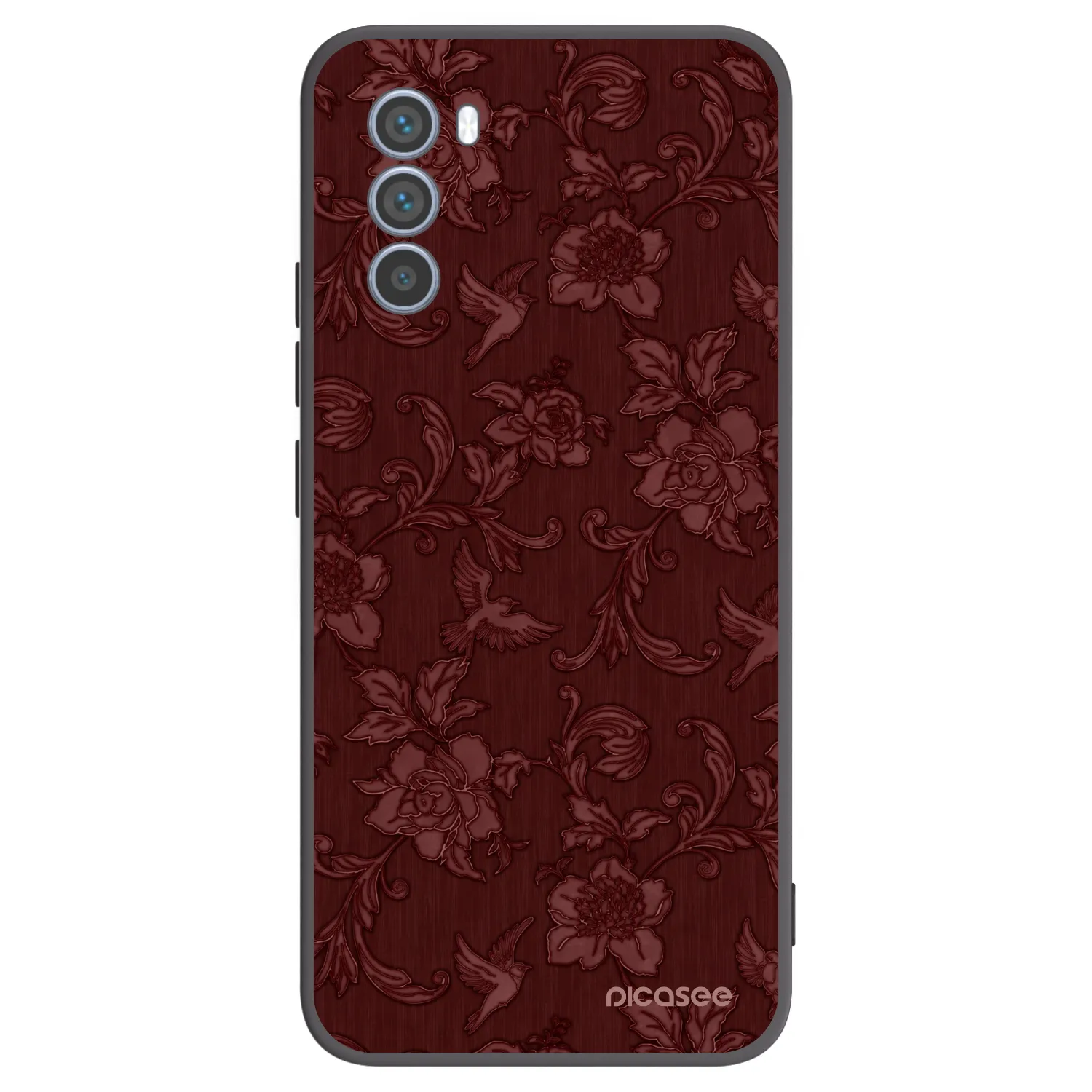 Picasee silikónový čierny obal pre Motorola Moto G62 - Red Elegance