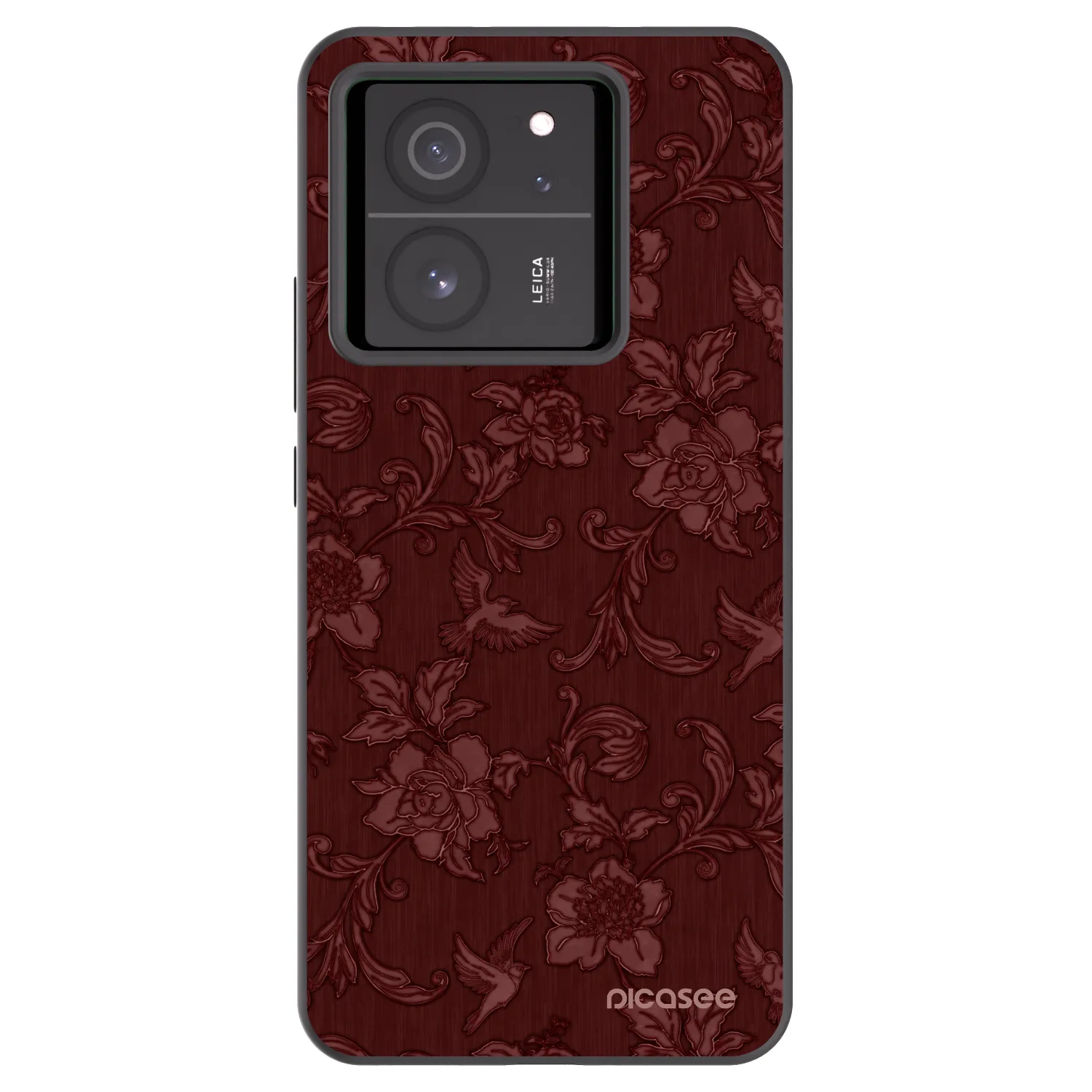 Picasee silikónový čierny obal pre Xiaomi 13T - Red Elegance