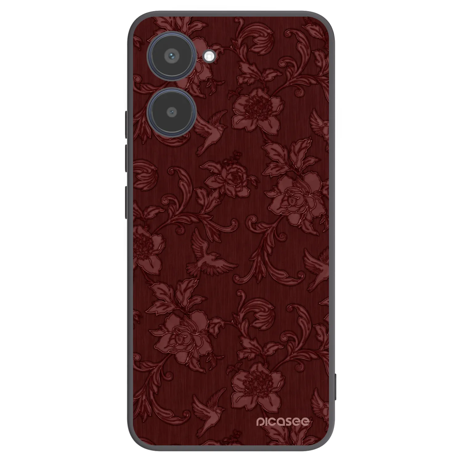 Picasee silikónový čierny obal pre Realme 10 4G - Red Elegance
