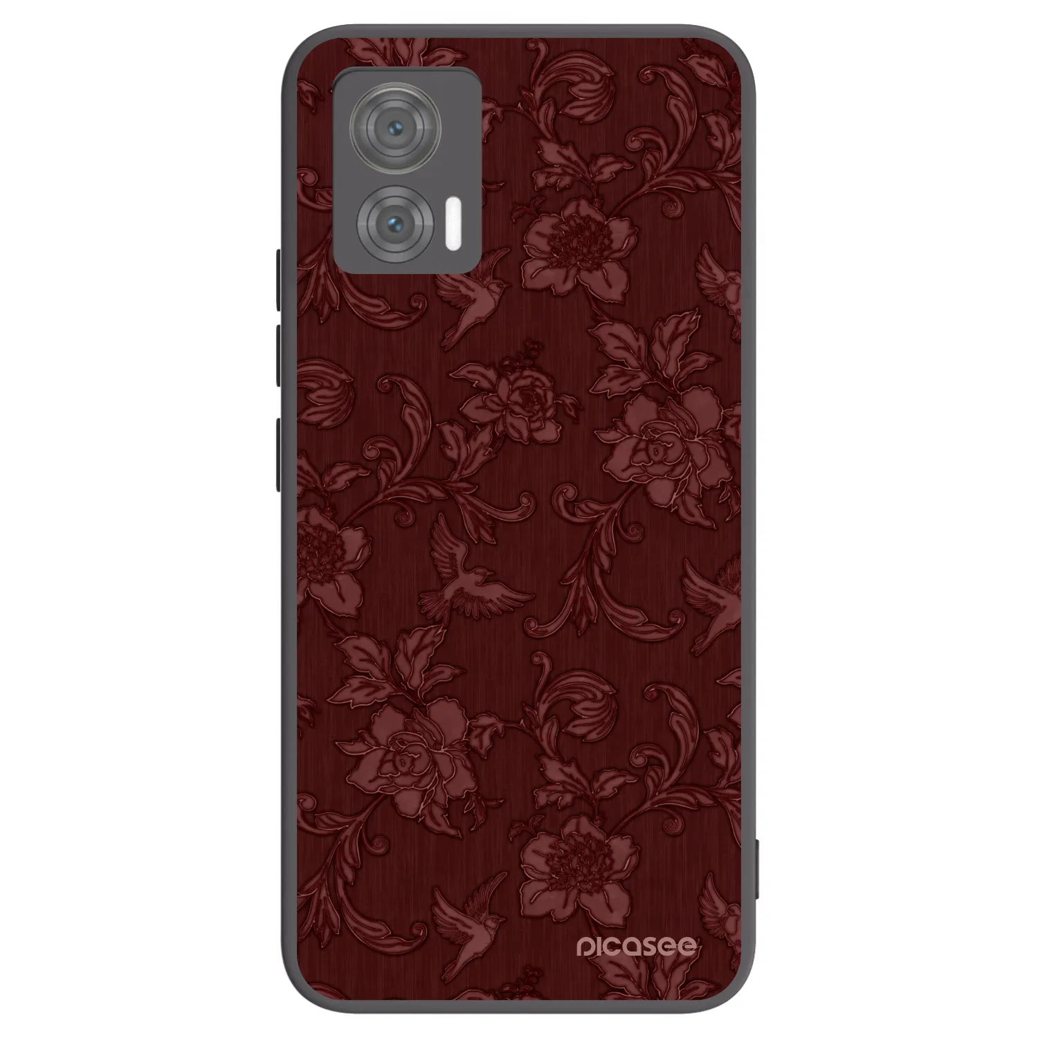 Picasee silikónový čierny obal pre Motorola Edge 30 Neo - Red Elegance