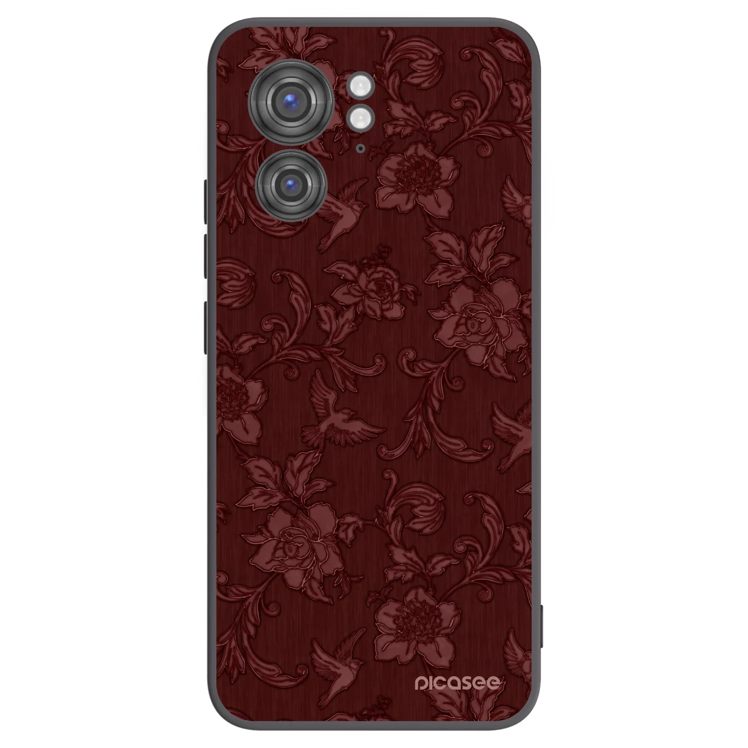 Picasee silikónový čierny obal pre Motorola Edge 40 - Red Elegance