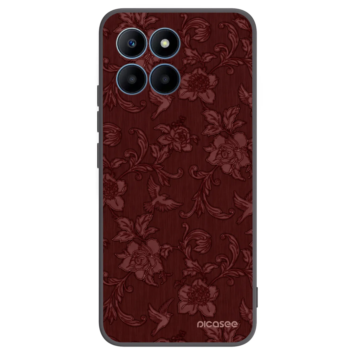 Picasee silikónový čierny obal pre Honor 70 Lite - Red Elegance