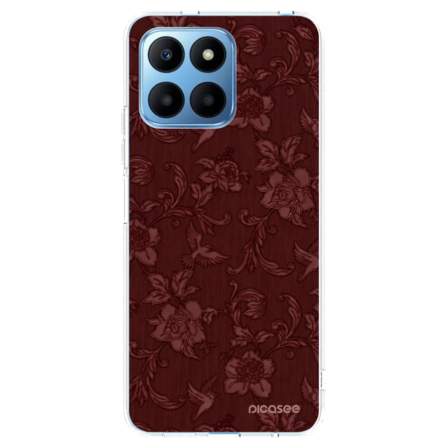Picasee silikónový prehľadný obal pre Honor 70 Lite - Red Elegance