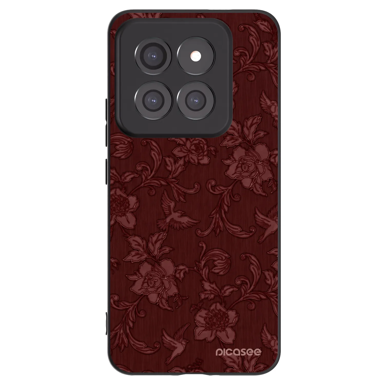 Picasee silikónový čierny obal pre Xiaomi 14 Pro - Red Elegance