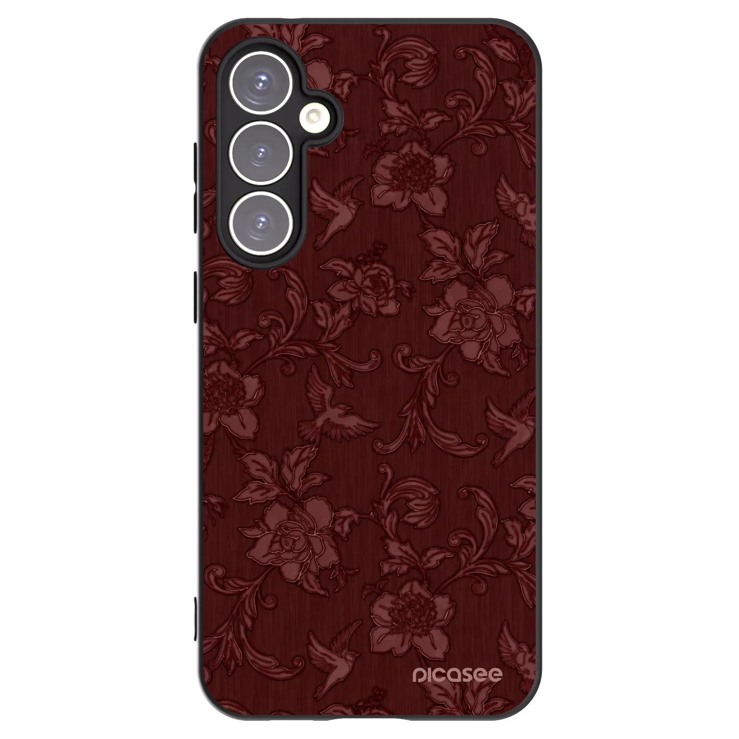 Picasee silikónový čierny obal pre Samsung Galaxy S23 FE S711B - Red Elegance