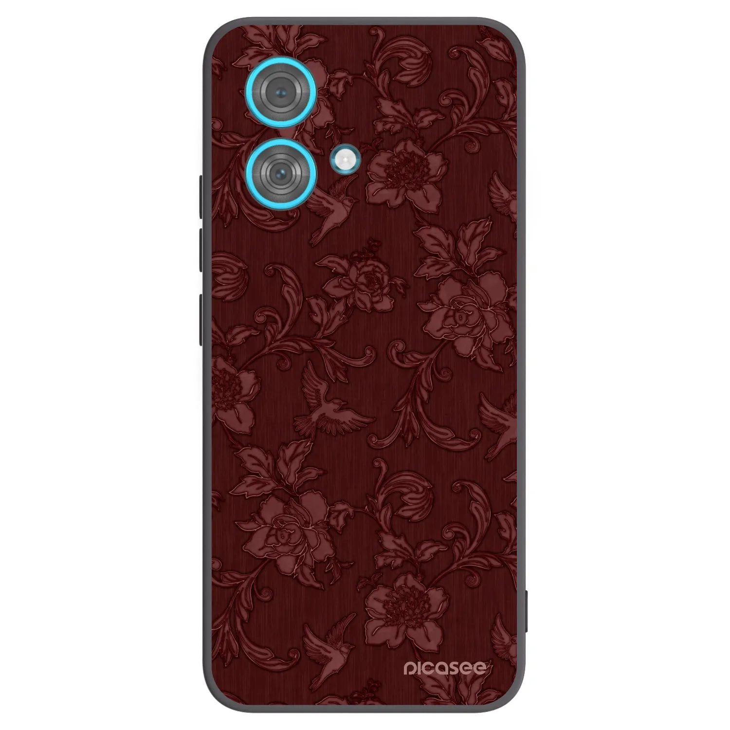 Picasee silikónový čierny obal pre Motorola Edge 40 Neo - Red Elegance
