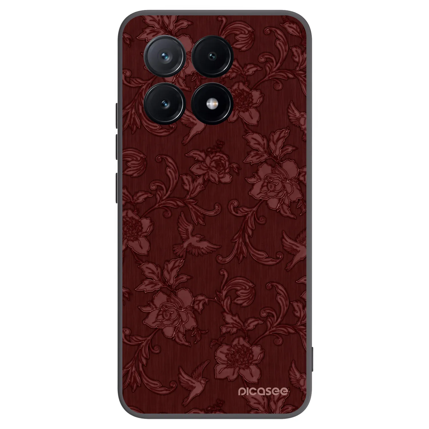 Picasee silikónový čierny obal pre Xiaomi Poco X6 Pro - Red Elegance