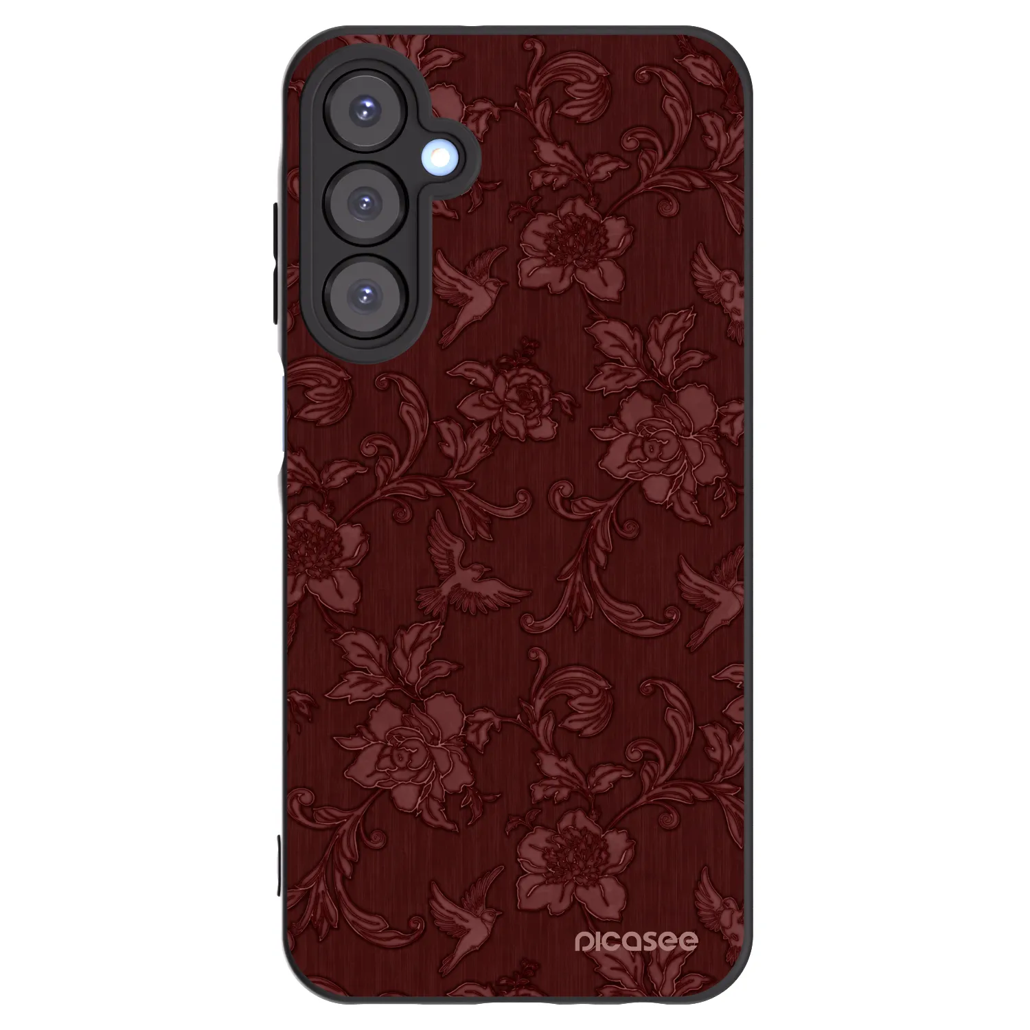 Picasee silikónový čierny obal pre Samsung Galaxy A25 A256B 5G - Red Elegance