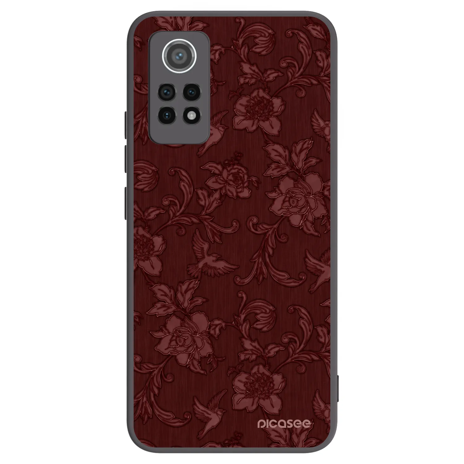 Picasee silikónový čierny obal pre Xiaomi Redmi Note 12 Pro 4G - Red Elegance