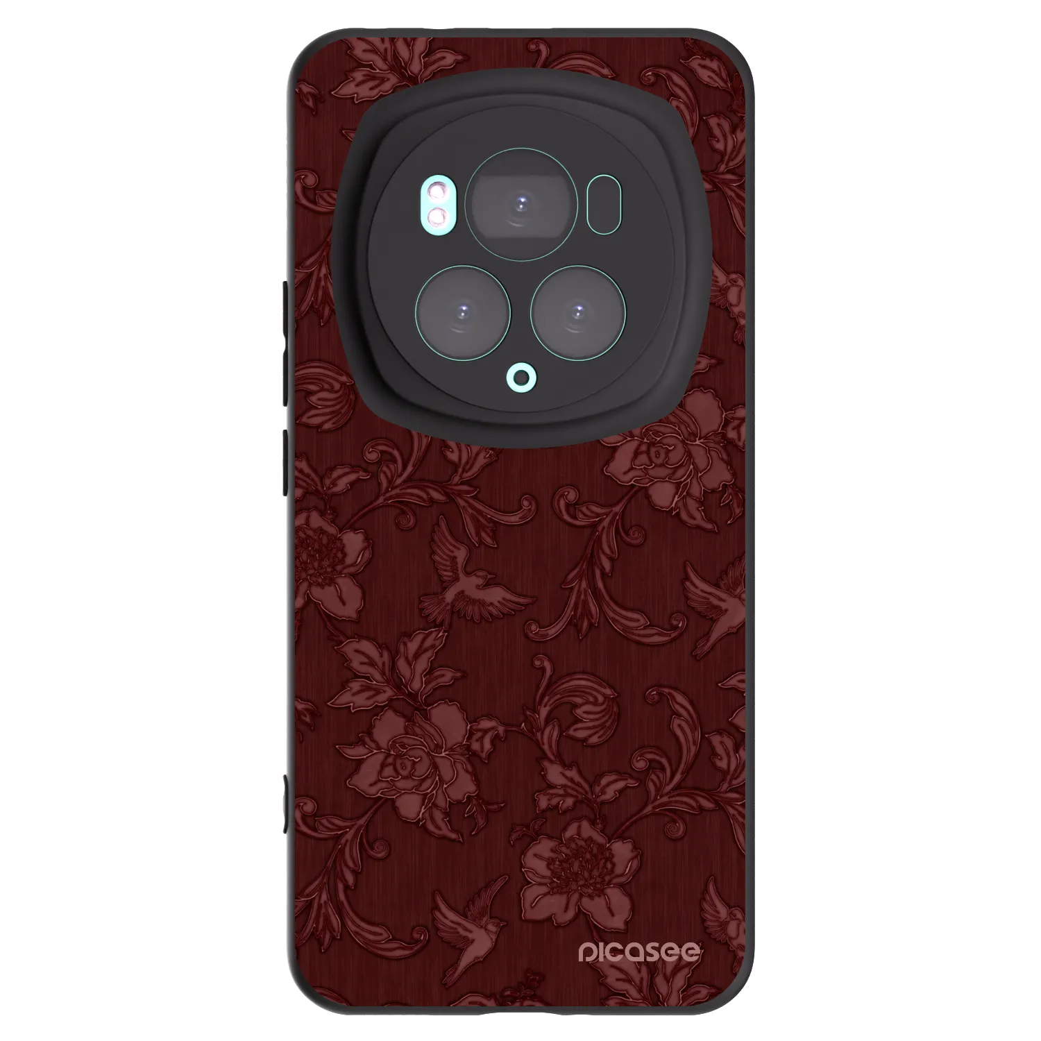 Picasee silikónový čierny obal pre Honor Magic6 Pro - Red Elegance