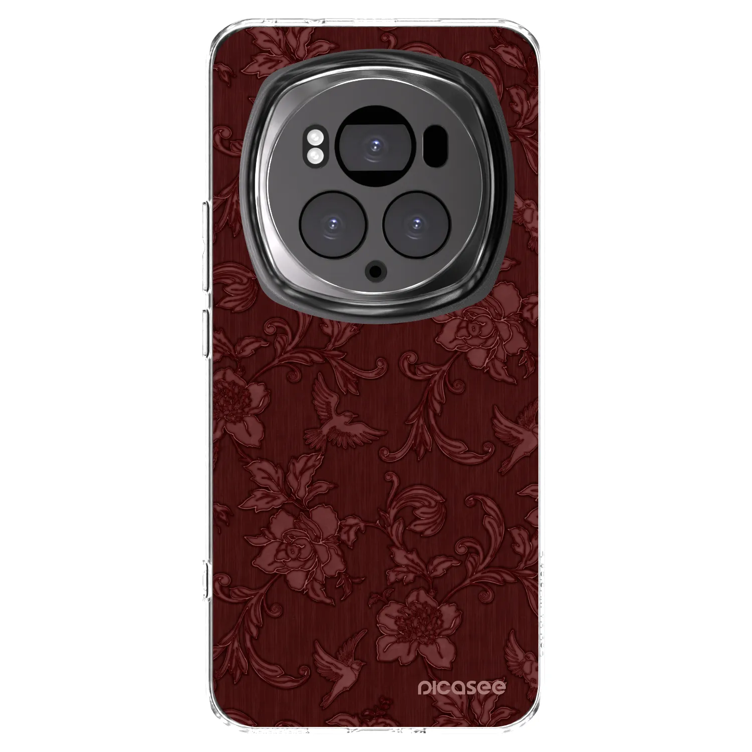 Picasee silikónový prehľadný obal pre Honor Magic6 Pro - Red Elegance