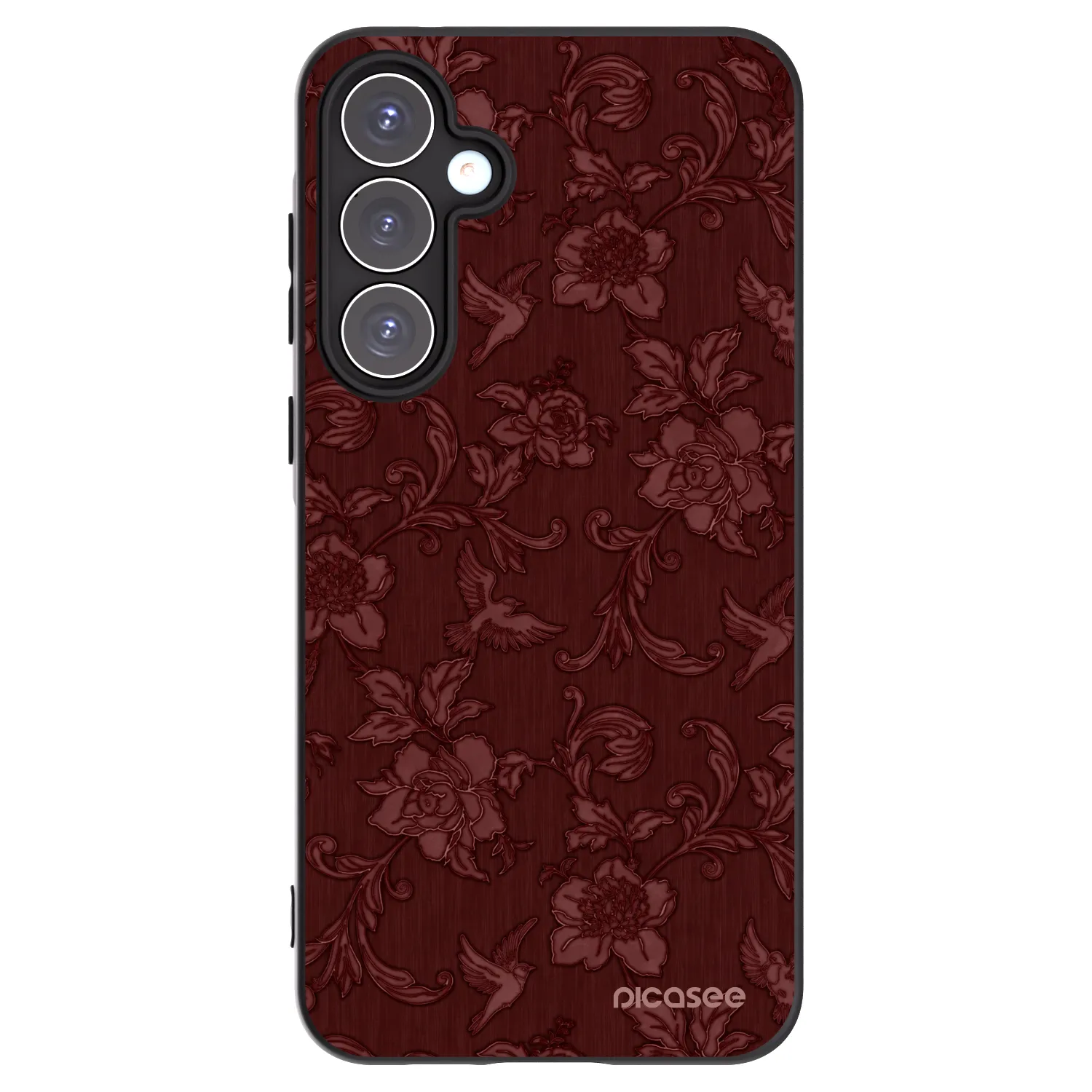 Picasee silikónový čierny obal pre Samsung Galaxy A55 5G A556B - Red Elegance