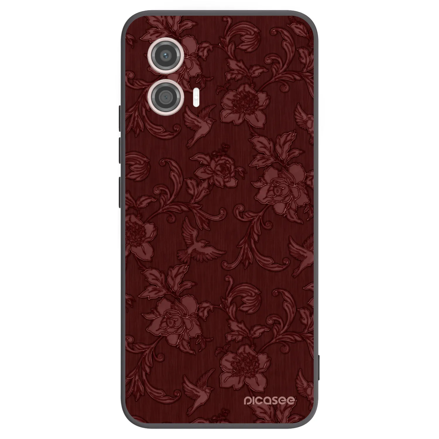 Picasee silikónový čierny obal pre Motorola Moto G53 5G - Red Elegance