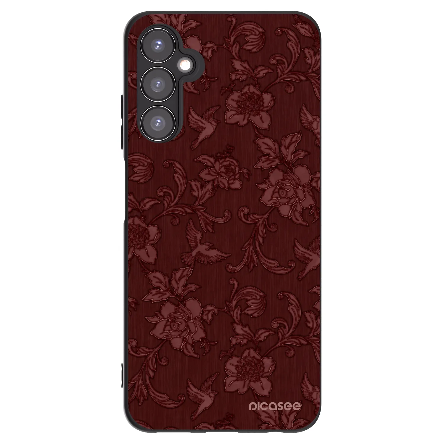 Picasee silikónový čierny obal pre Samsung Galaxy A05s A057G - Red Elegance