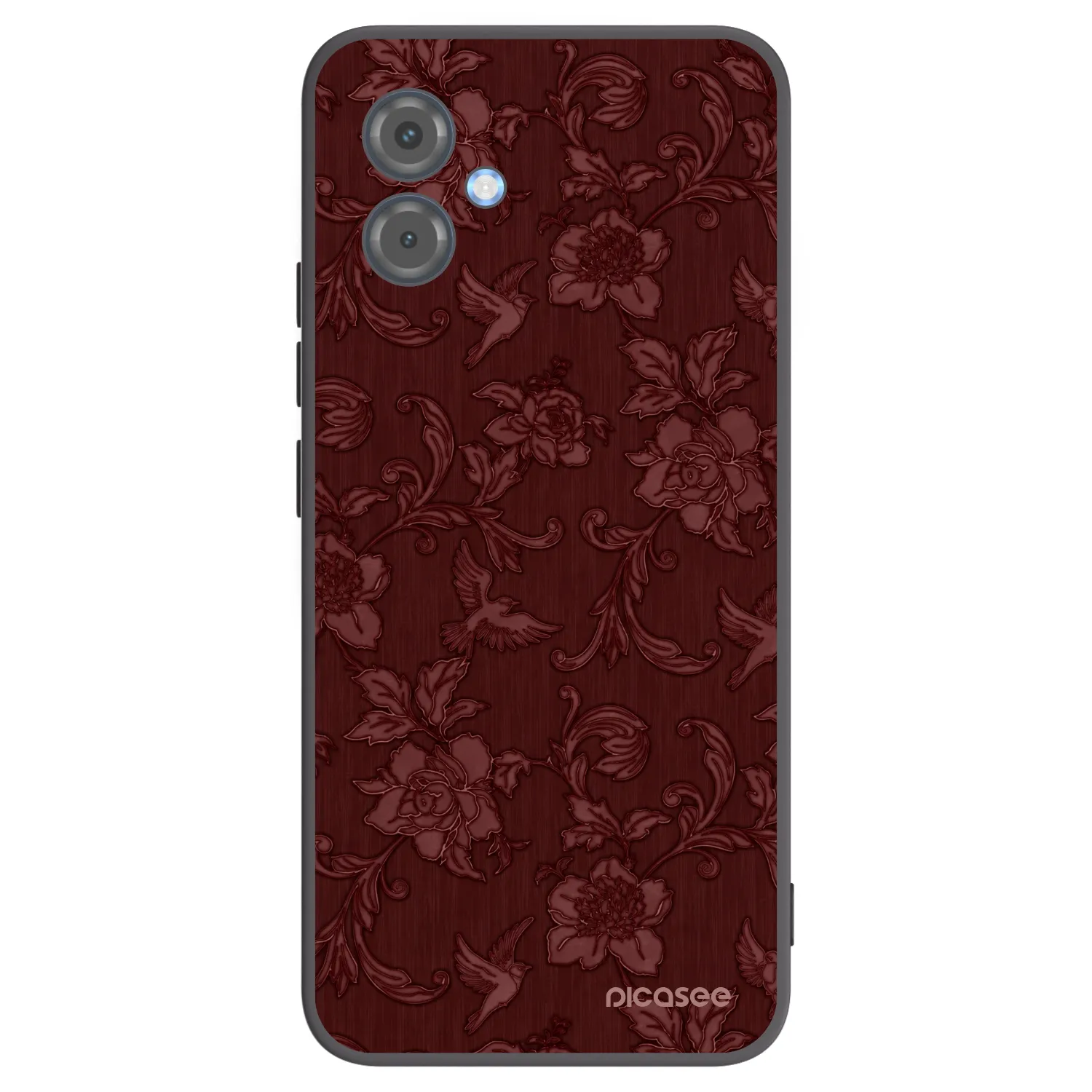 Picasee silikónový čierny obal pre Motorola Moto G14 - Red Elegance