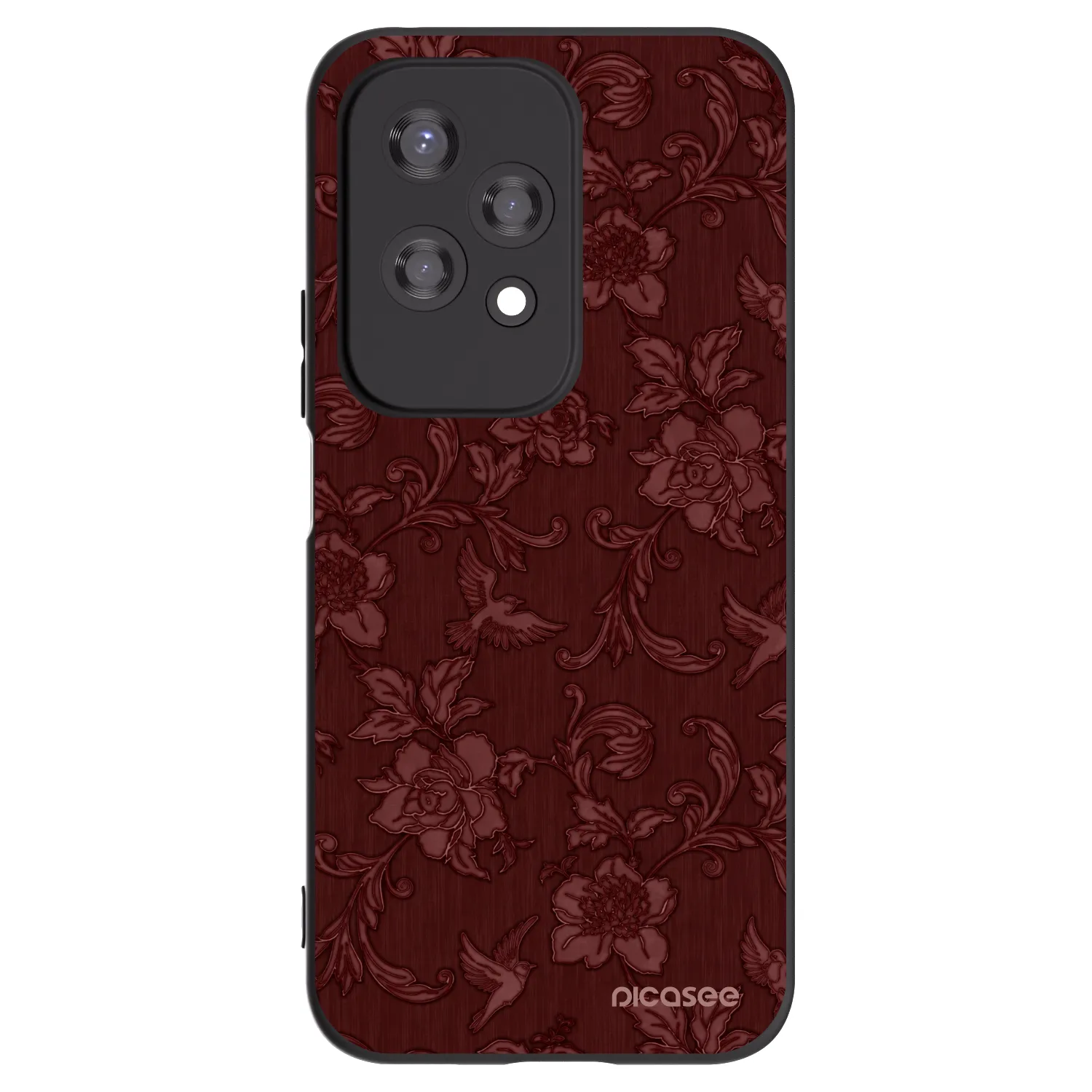 Picasee silikónový čierny obal pre Honor 200 Lite - Red Elegance