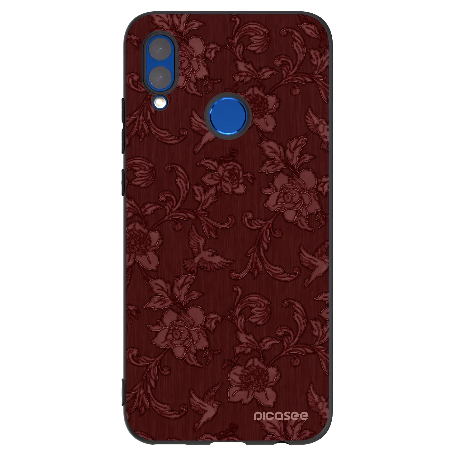 Picasee silikónový čierny obal pre Huawei P Smart 2019 - Red Elegance