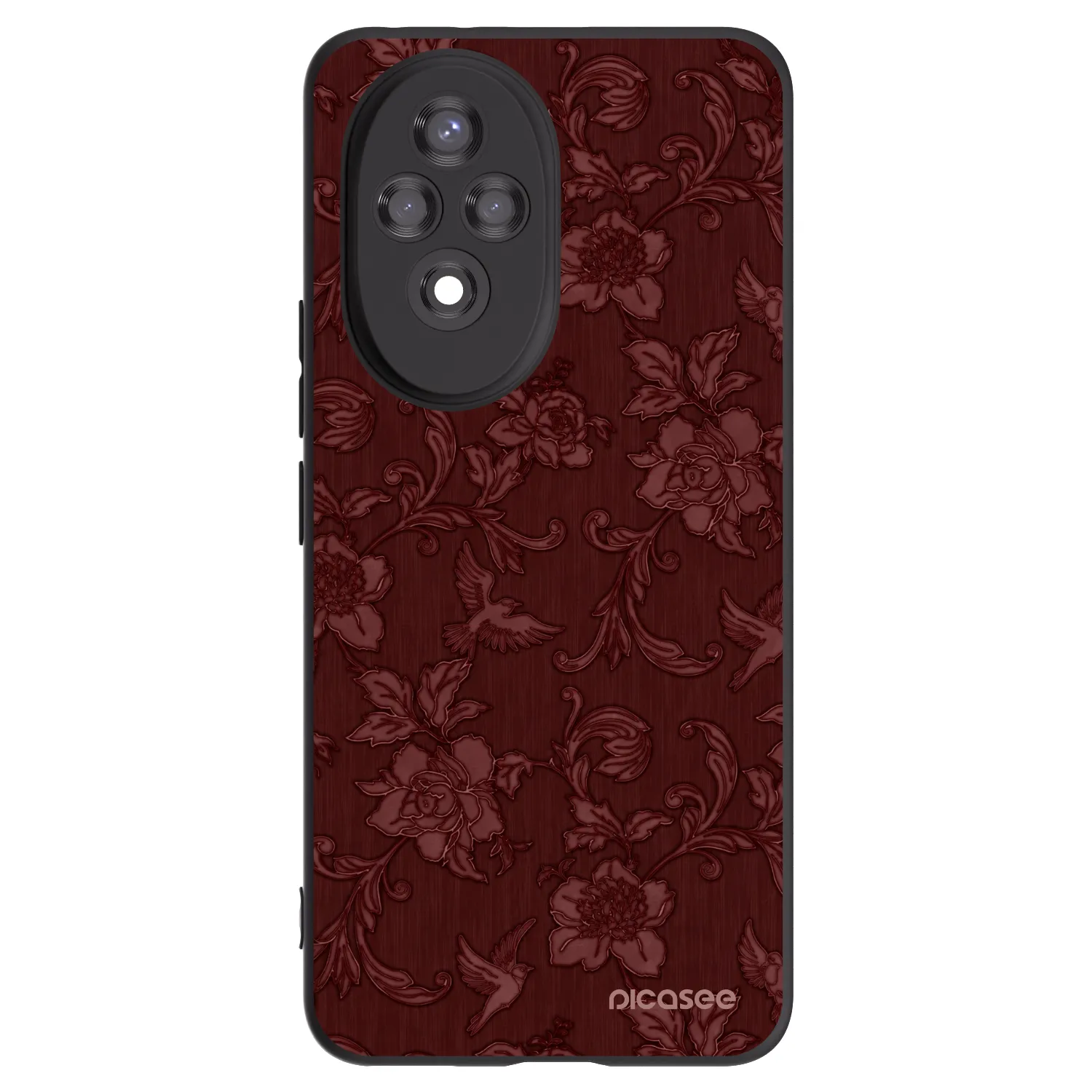 Picasee silikónový čierny obal pre Honor 200 Pro 5G - Red Elegance