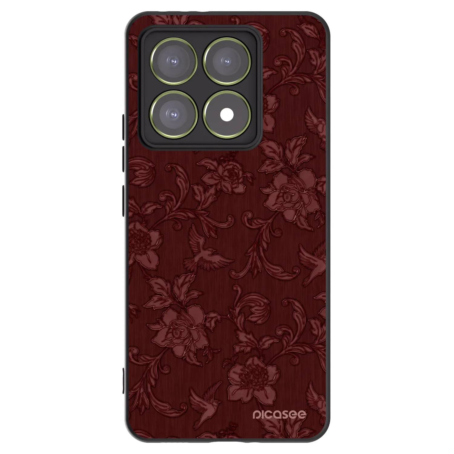 Picasee silikónový čierny obal pre Xiaomi 14T - Red Elegance