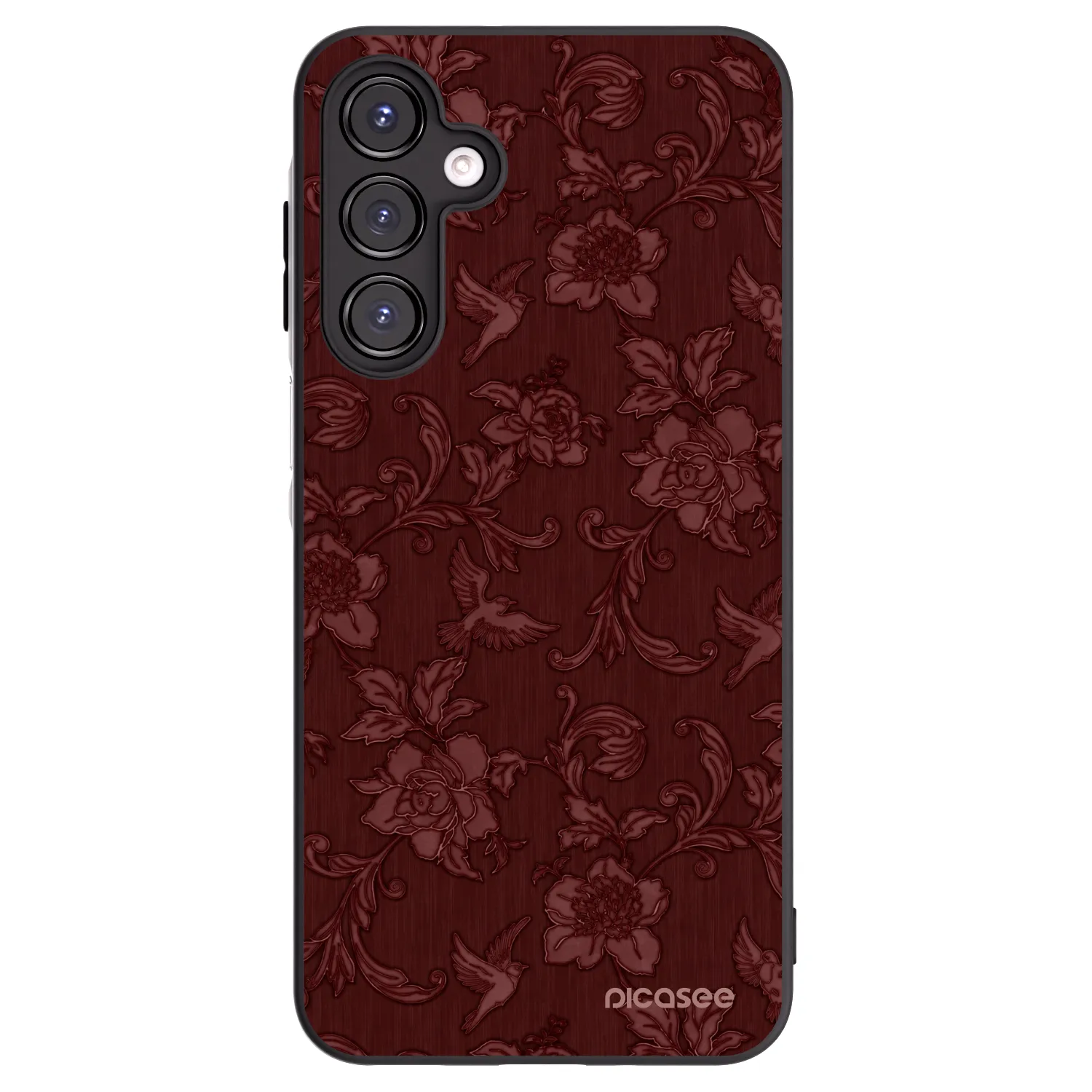 Picasee silikónový čierny obal pre Samsung Galaxy A16 5G - Red Elegance