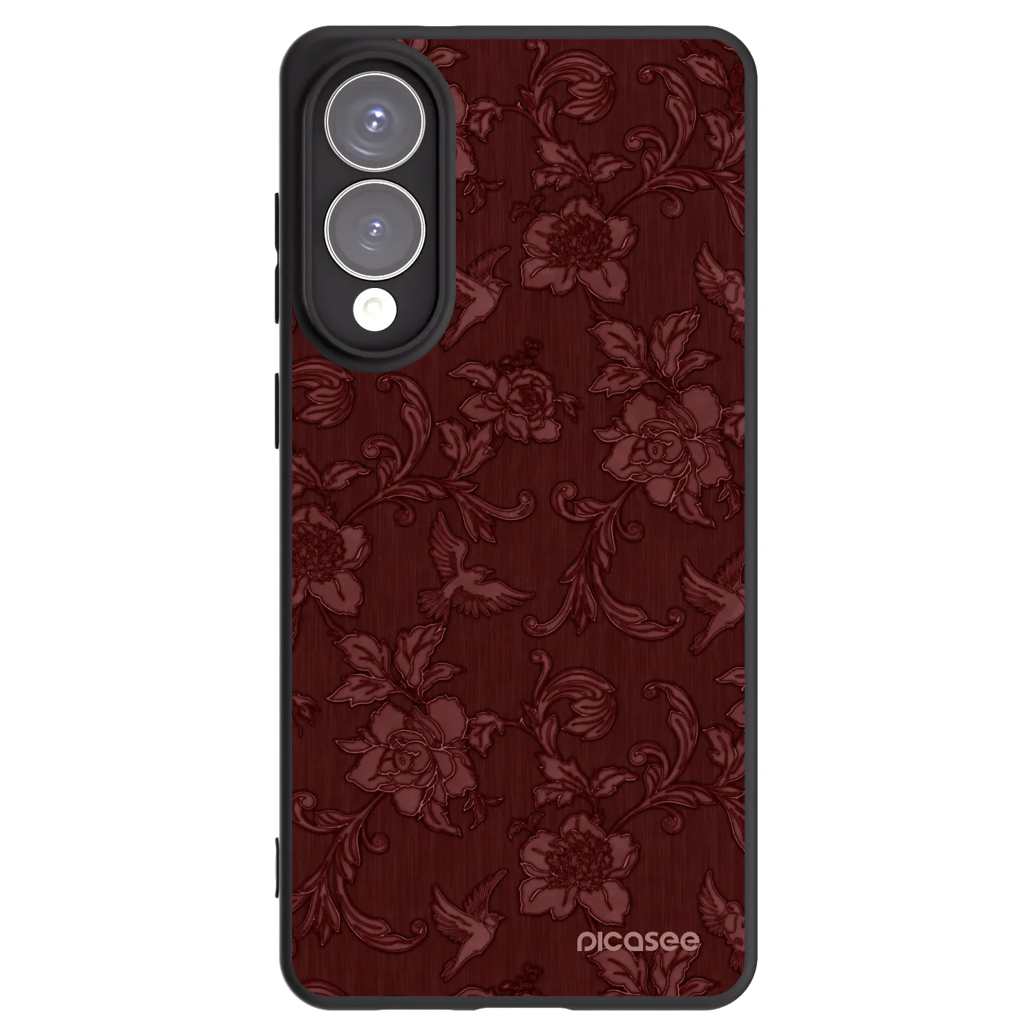 Picasee silikónový čierny obal pre Samsung Galaxy S25 Edge 5G - Red Elegance