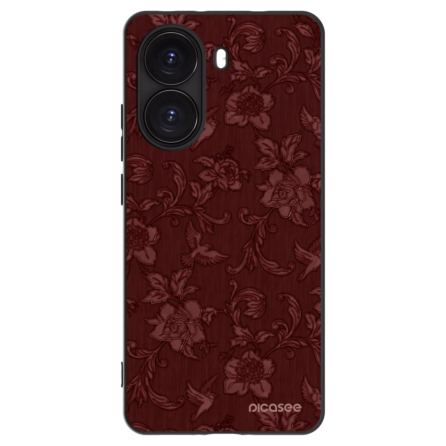 Picasee silikónový čierny obal pre Xiaomi Poco X7 Pro 5G - Red Elegance