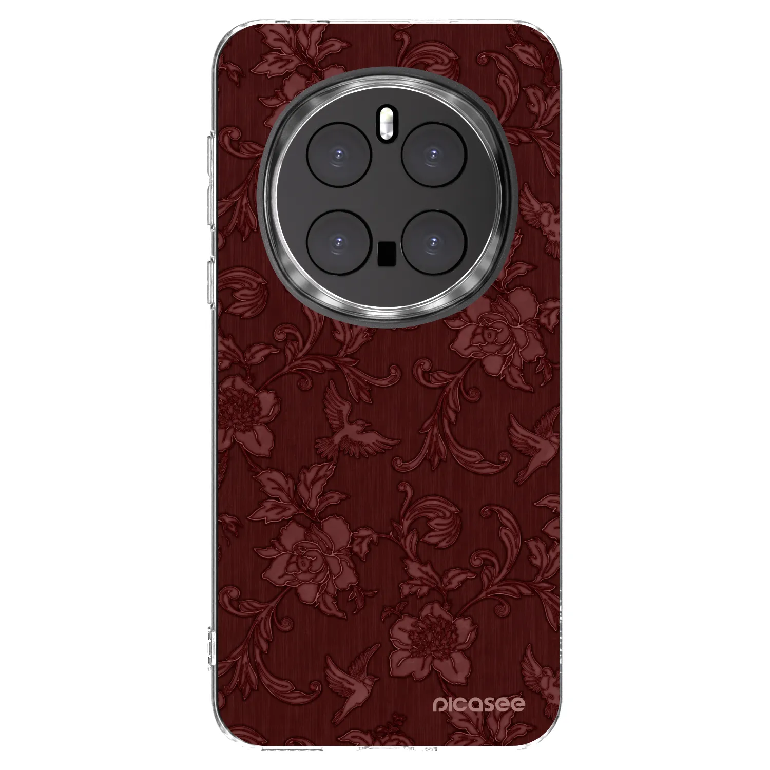 Picasee silikónový prehľadný obal pre Honor Magic7 Pro 5G - Red Elegance