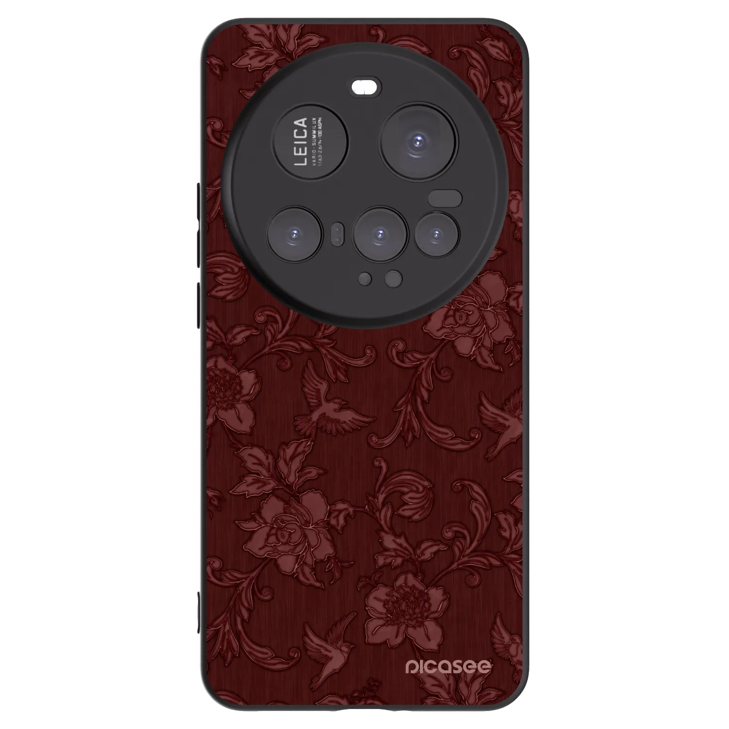 Picasee silikónový čierny obal pre Xiaomi 15 Ultra - Red Elegance
