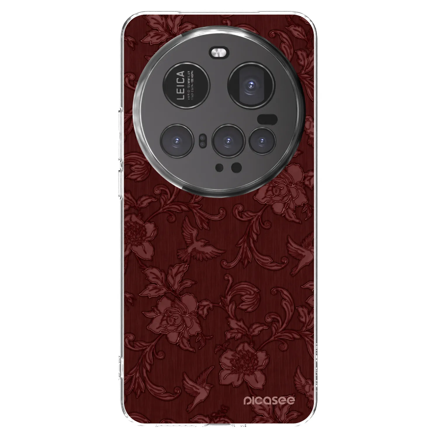 Picasee silikónový prehľadný obal pre Xiaomi 15 Ultra - Red Elegance