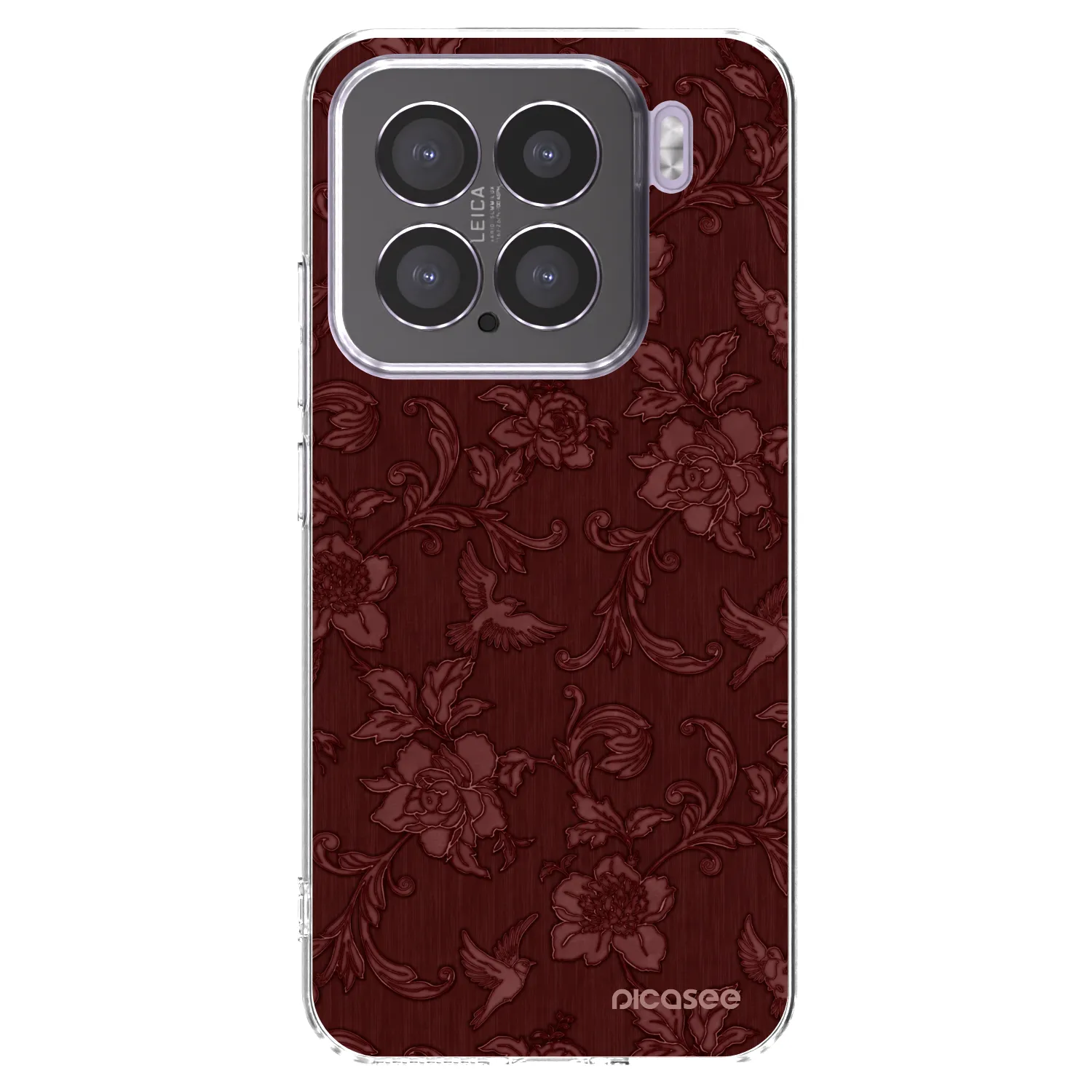 Picasee silikónový prehľadný obal pre Xiaomi 15 - Red Elegance