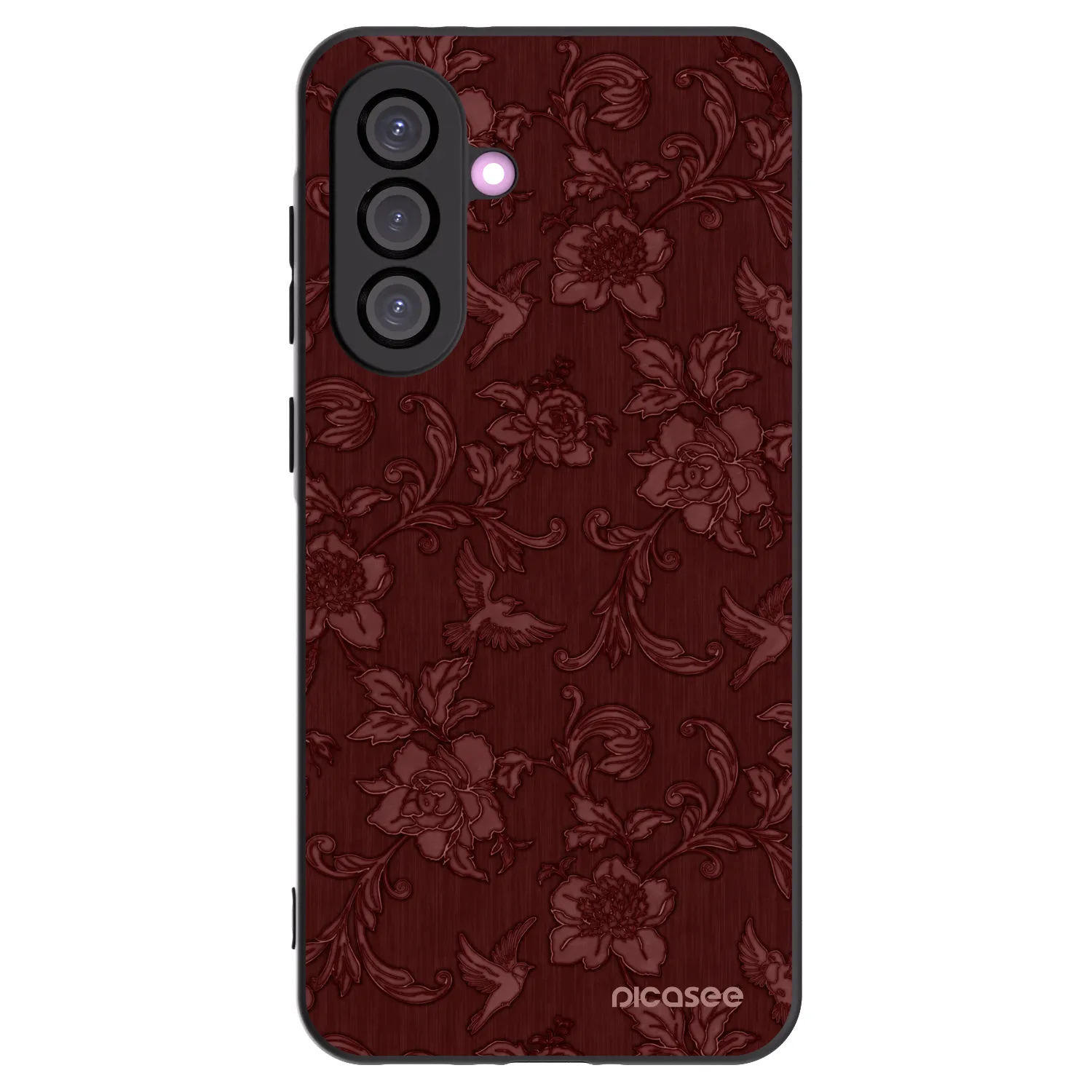 Picasee silikónový čierny obal pre Samsung Galaxy A56 5G A566B - Red Elegance