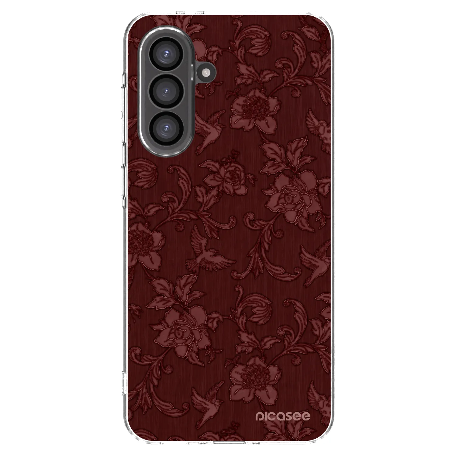 Picasee silikónový prehľadný obal pre Samsung Galaxy A36 5G - Red Elegance