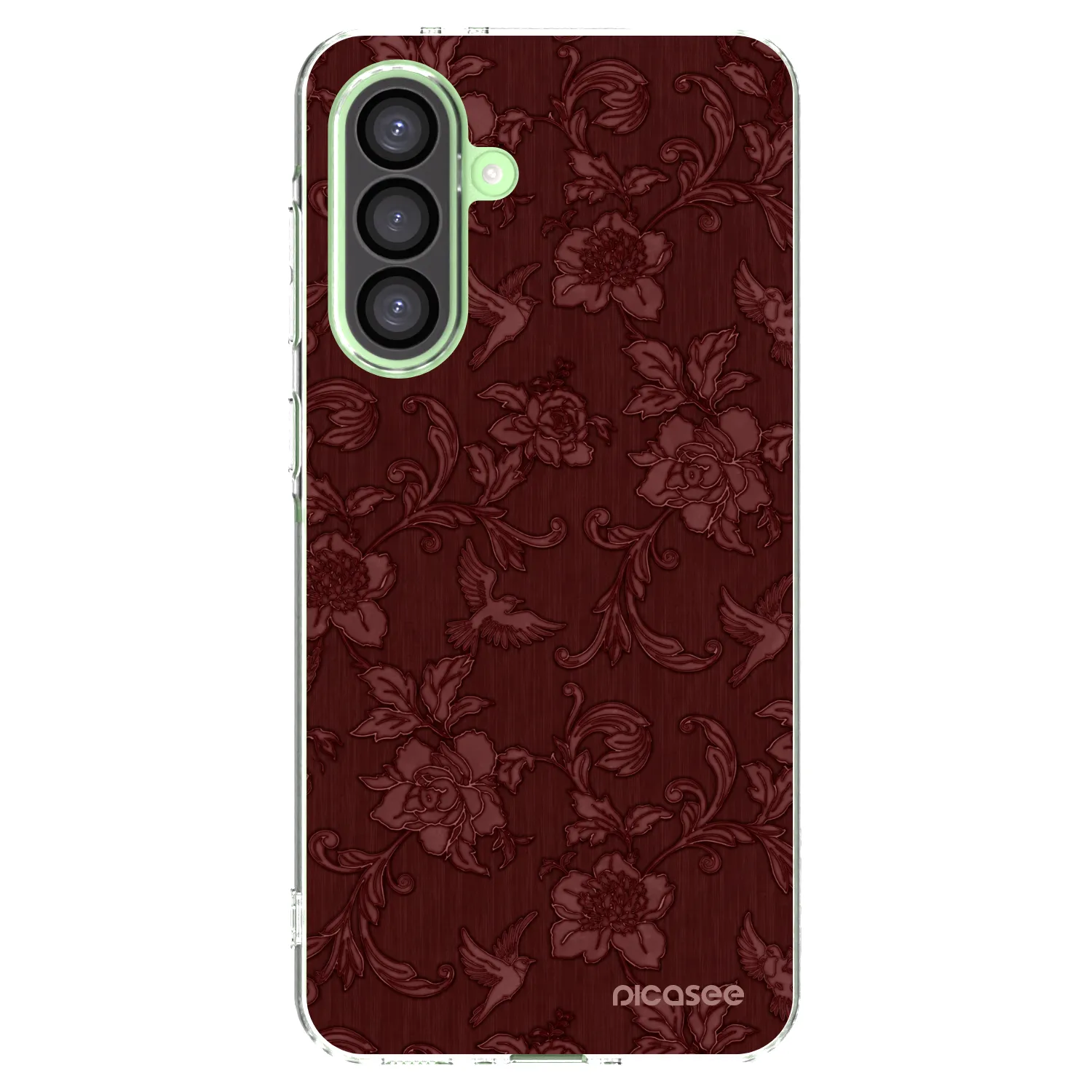 Picasee silikónový prehľadný obal pre Samsung Galaxy A26 5G A266B - Red Elegance