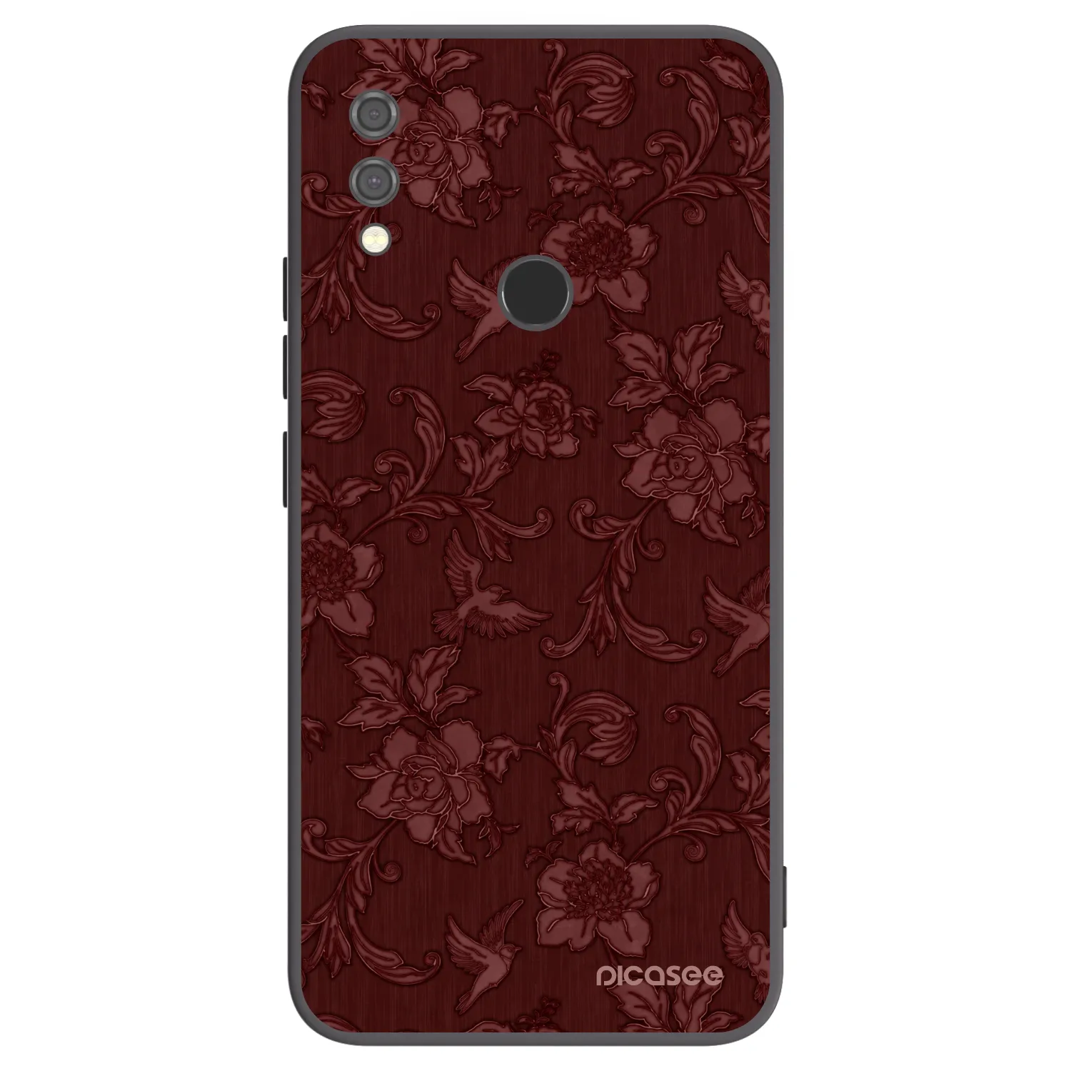 Picasee silikónový čierny obal pre Xiaomi Redmi Note 7 - Red Elegance