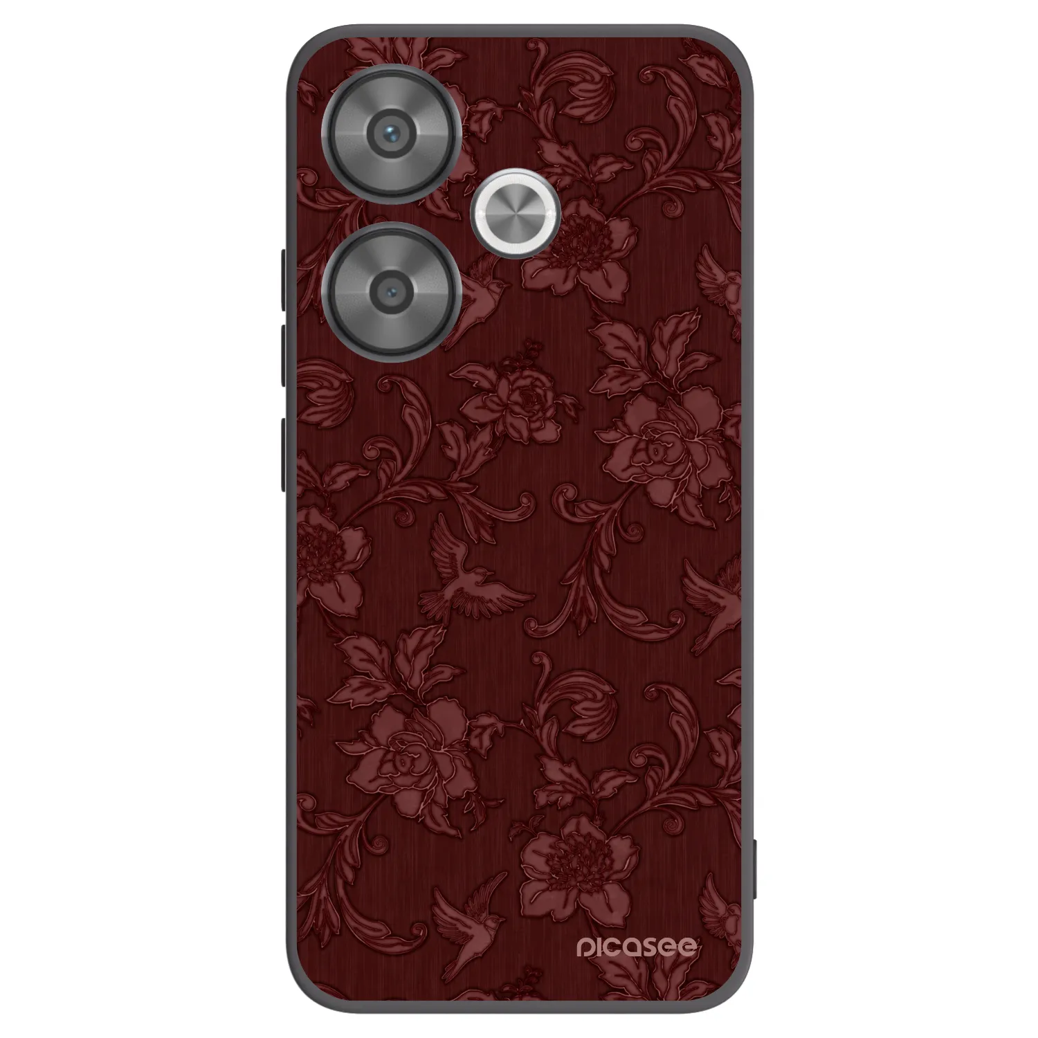 Picasee silikónový čierny obal pre Xiaomi Poco F6 - Red Elegance