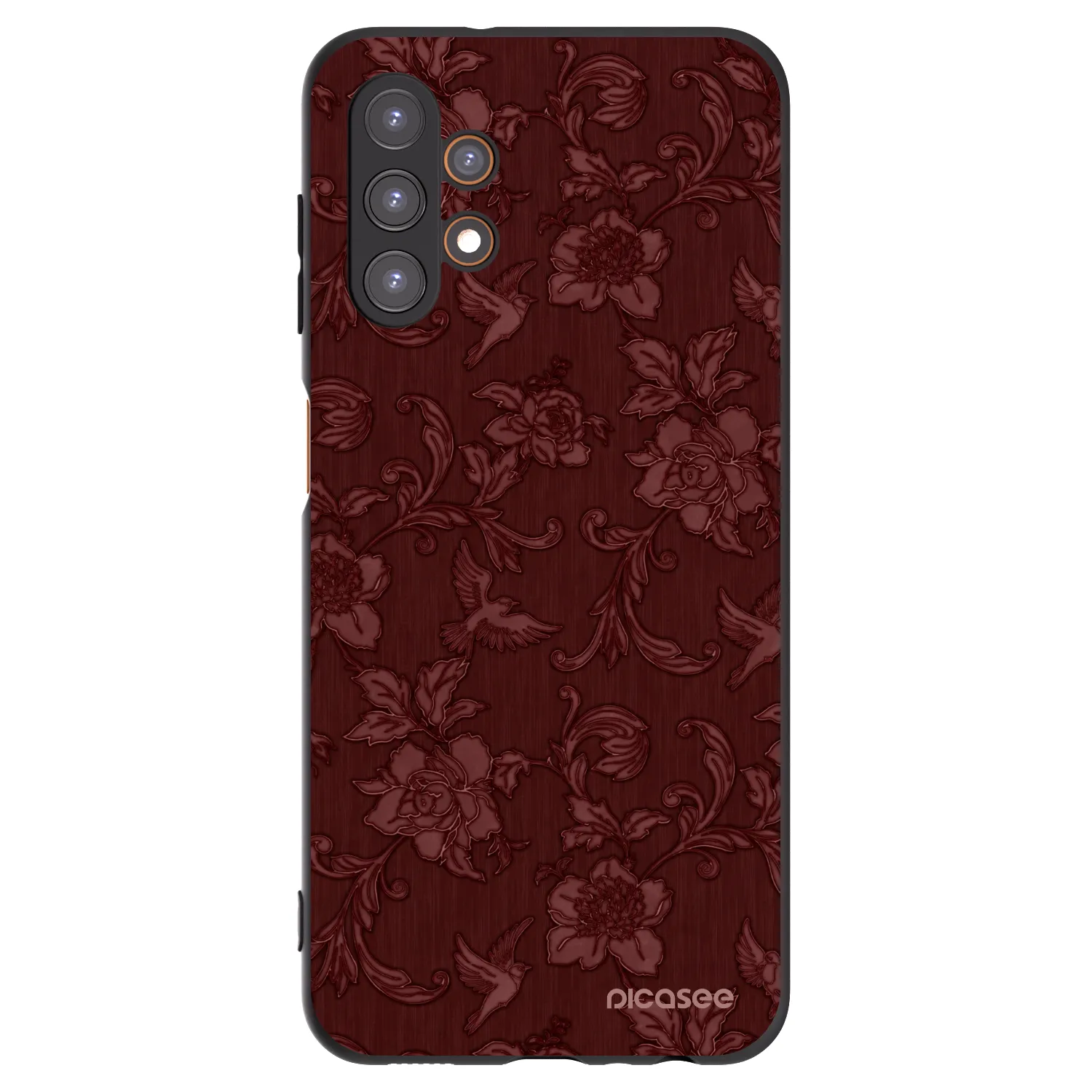 Picasee silikónový čierny obal pre Samsung Galaxy A13 5G - Red Elegance