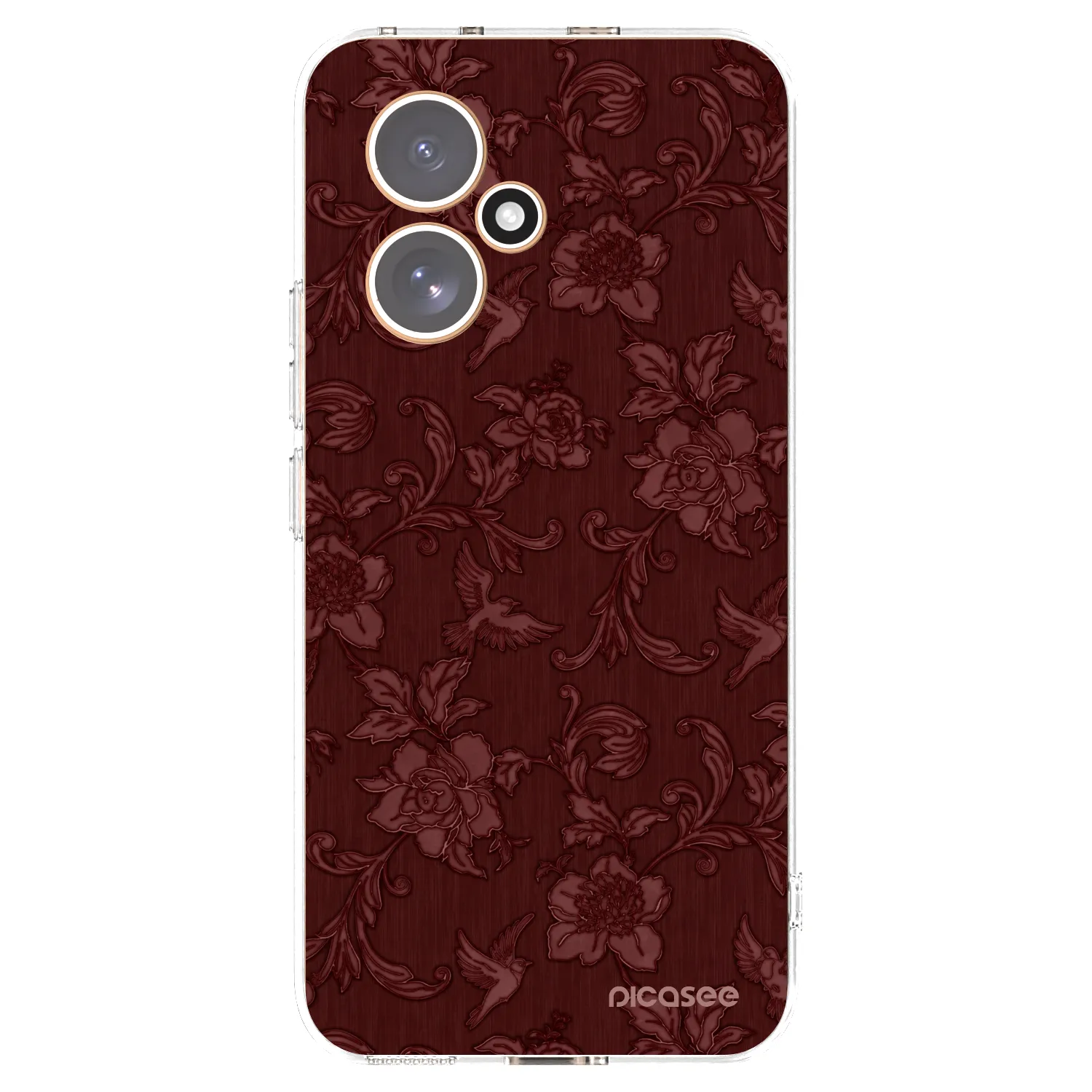 Picasee silikónový prehľadný obal pre Honor 400 5G - Red Elegance